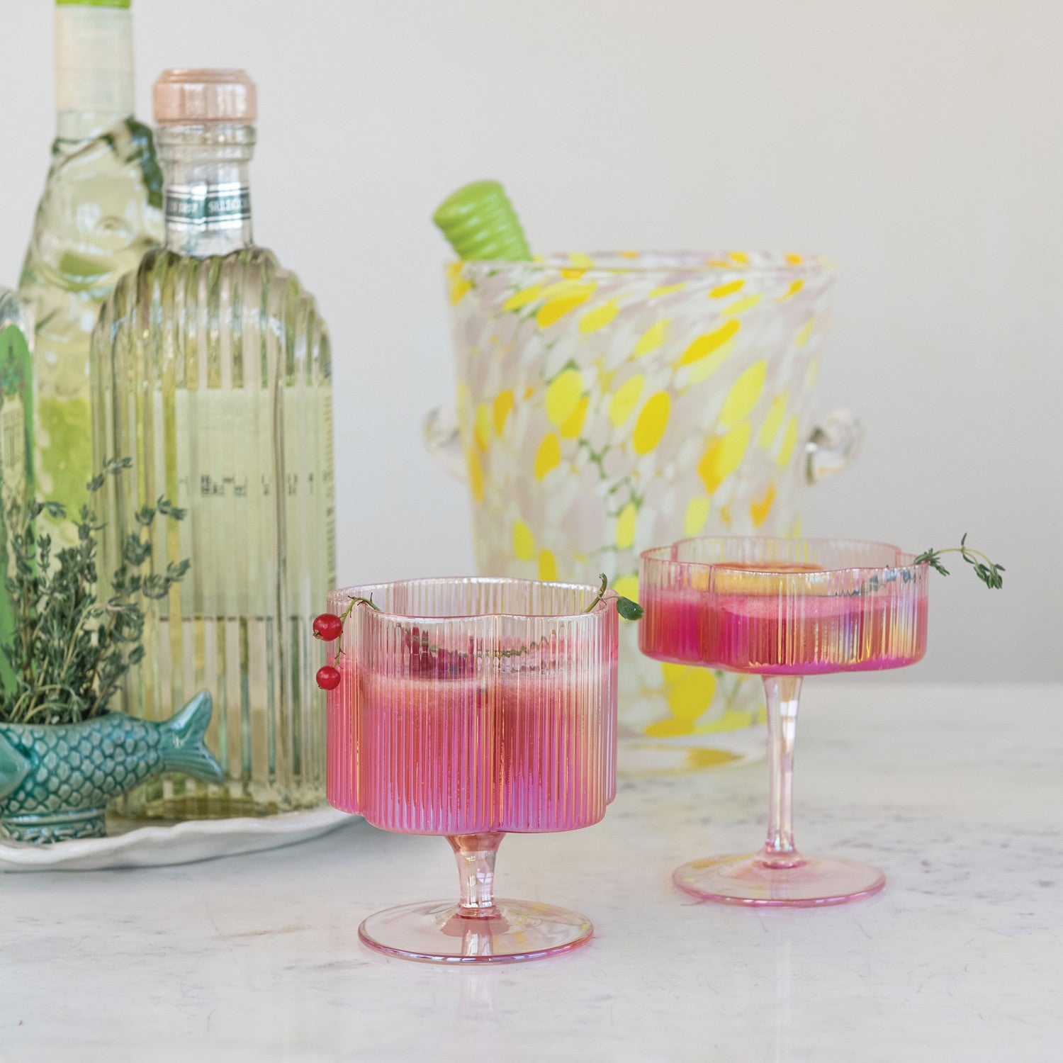 Flower Wine Glass