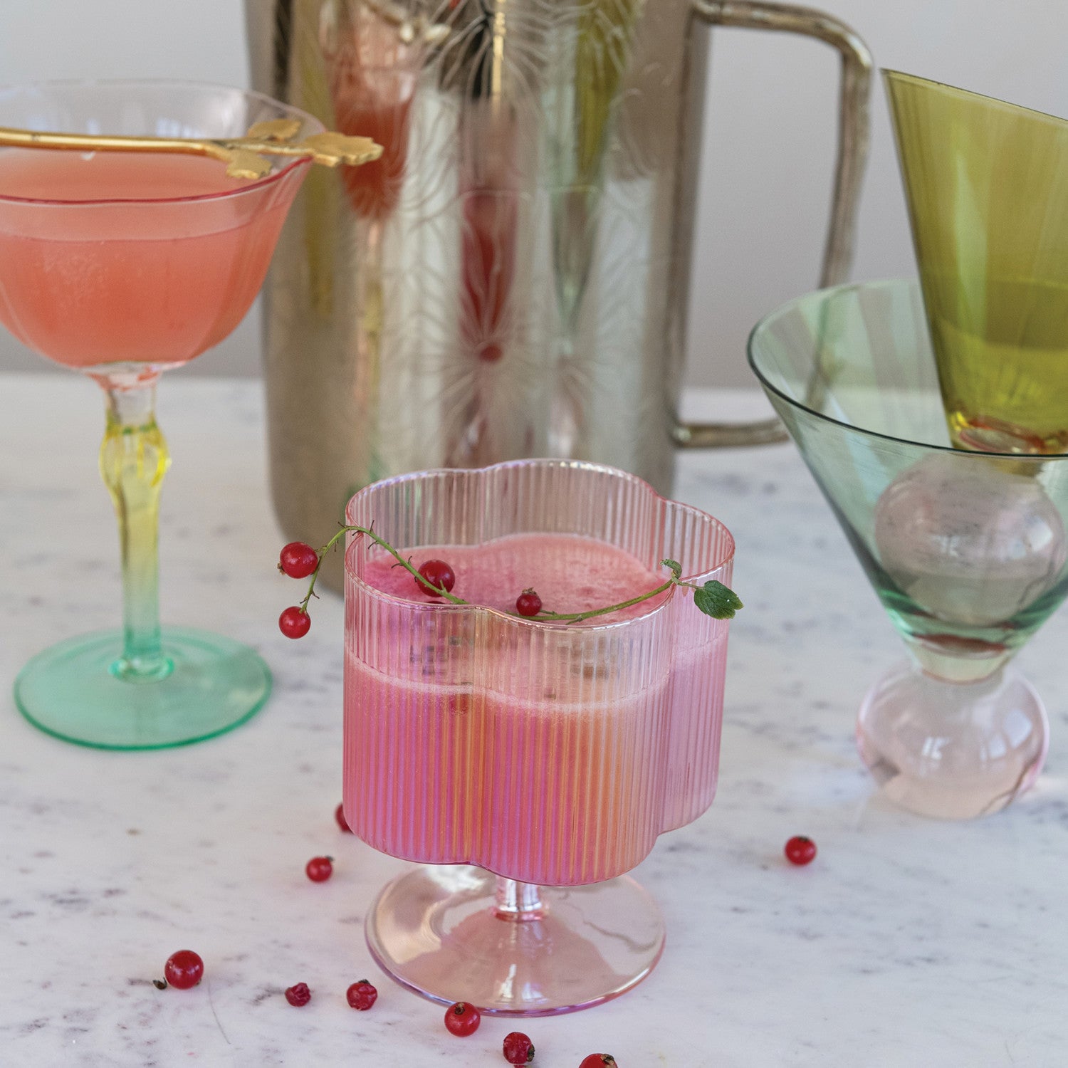 Flower Wine Glass