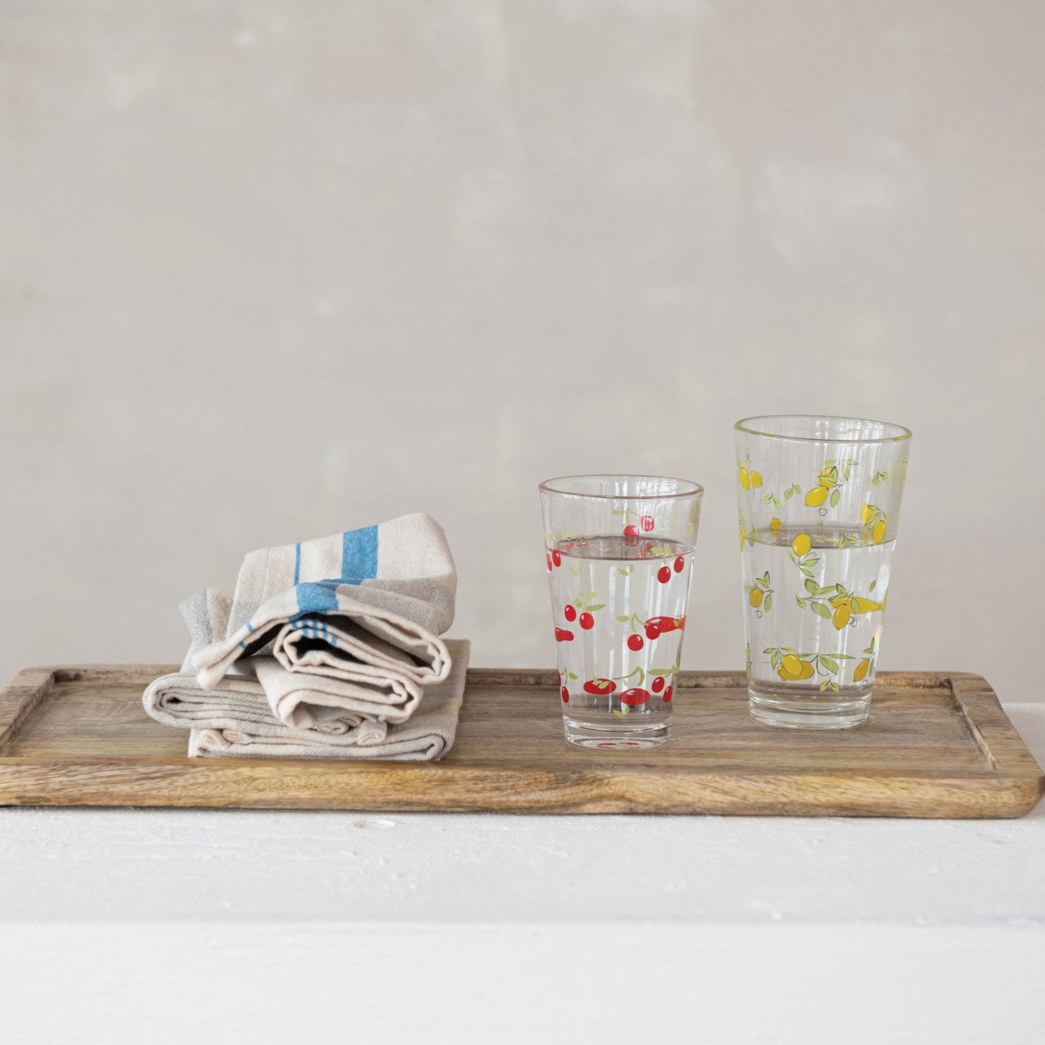 Cherry Drinking Glass