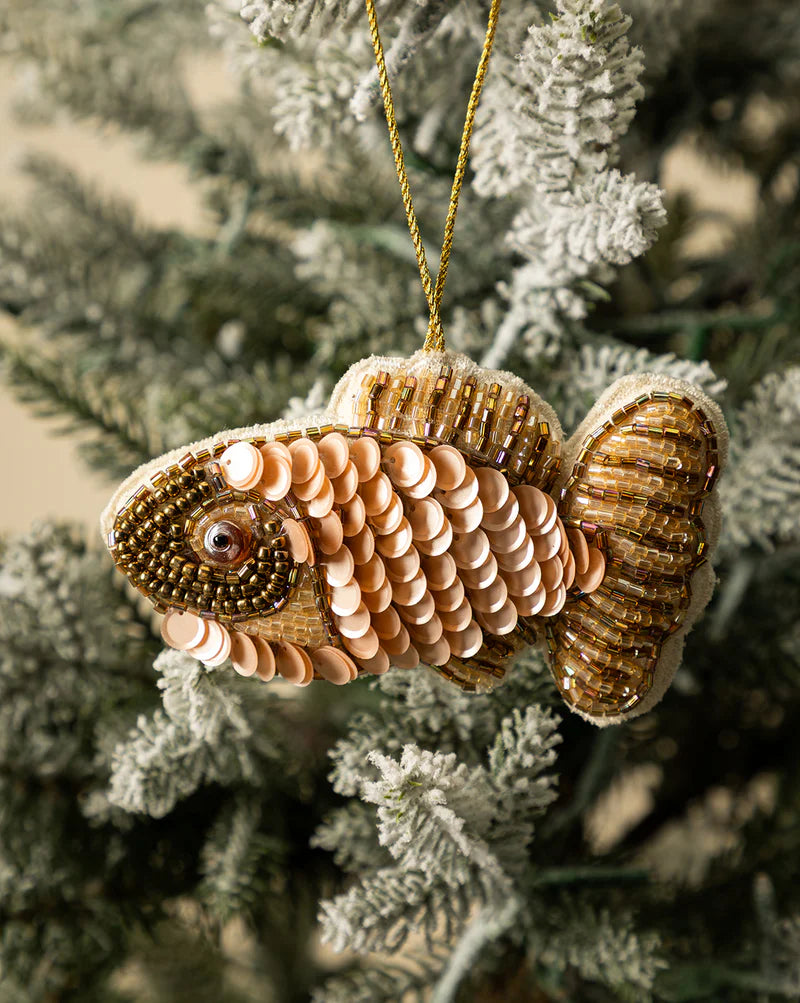 Beaded Fish Ornament