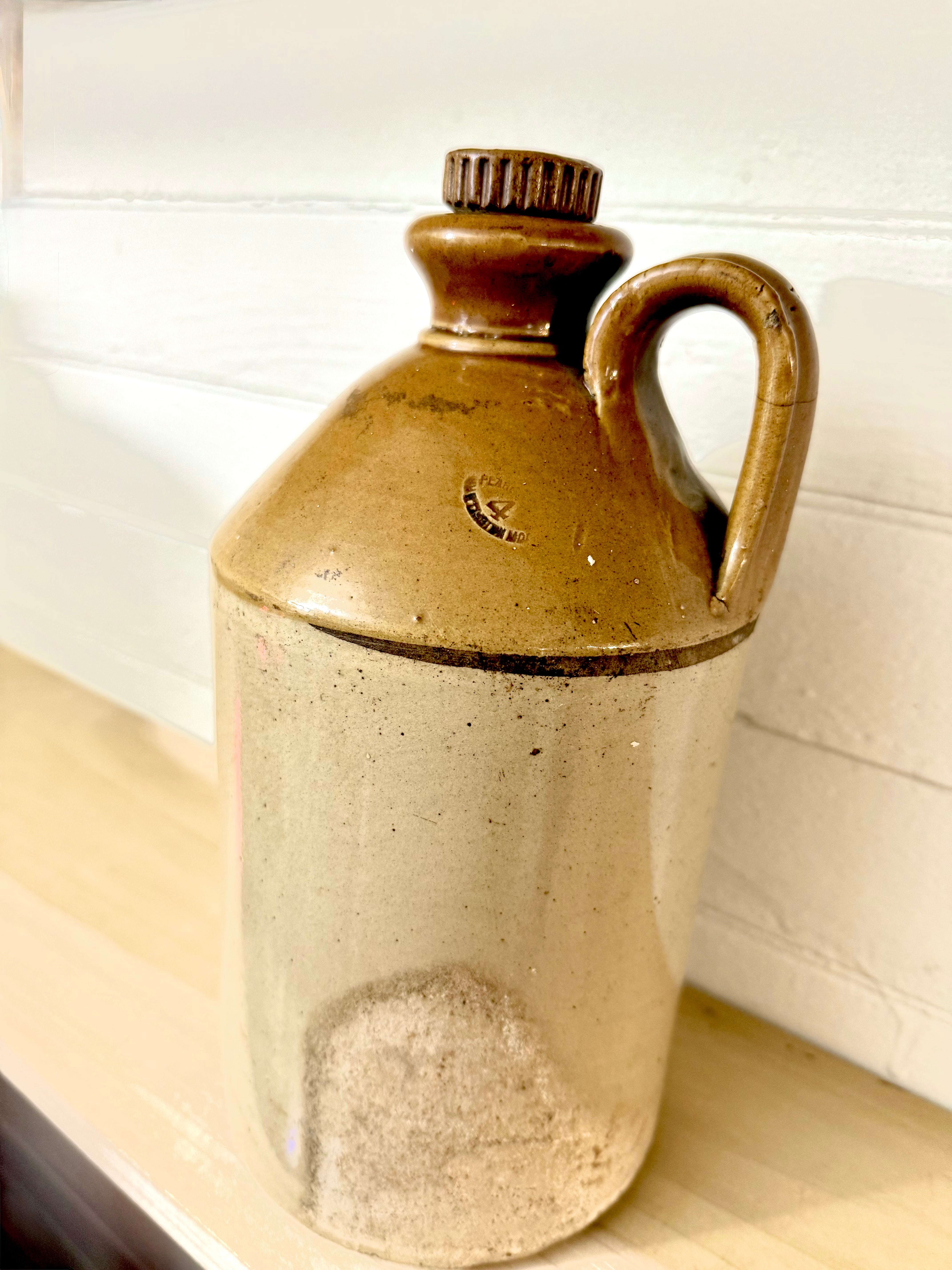 Antique Botanical Brewers Jug