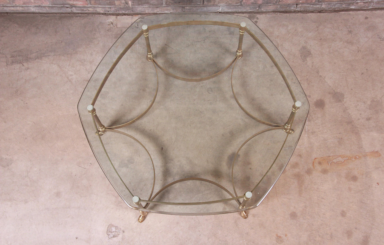 LarBarge Hollywood Brass Table