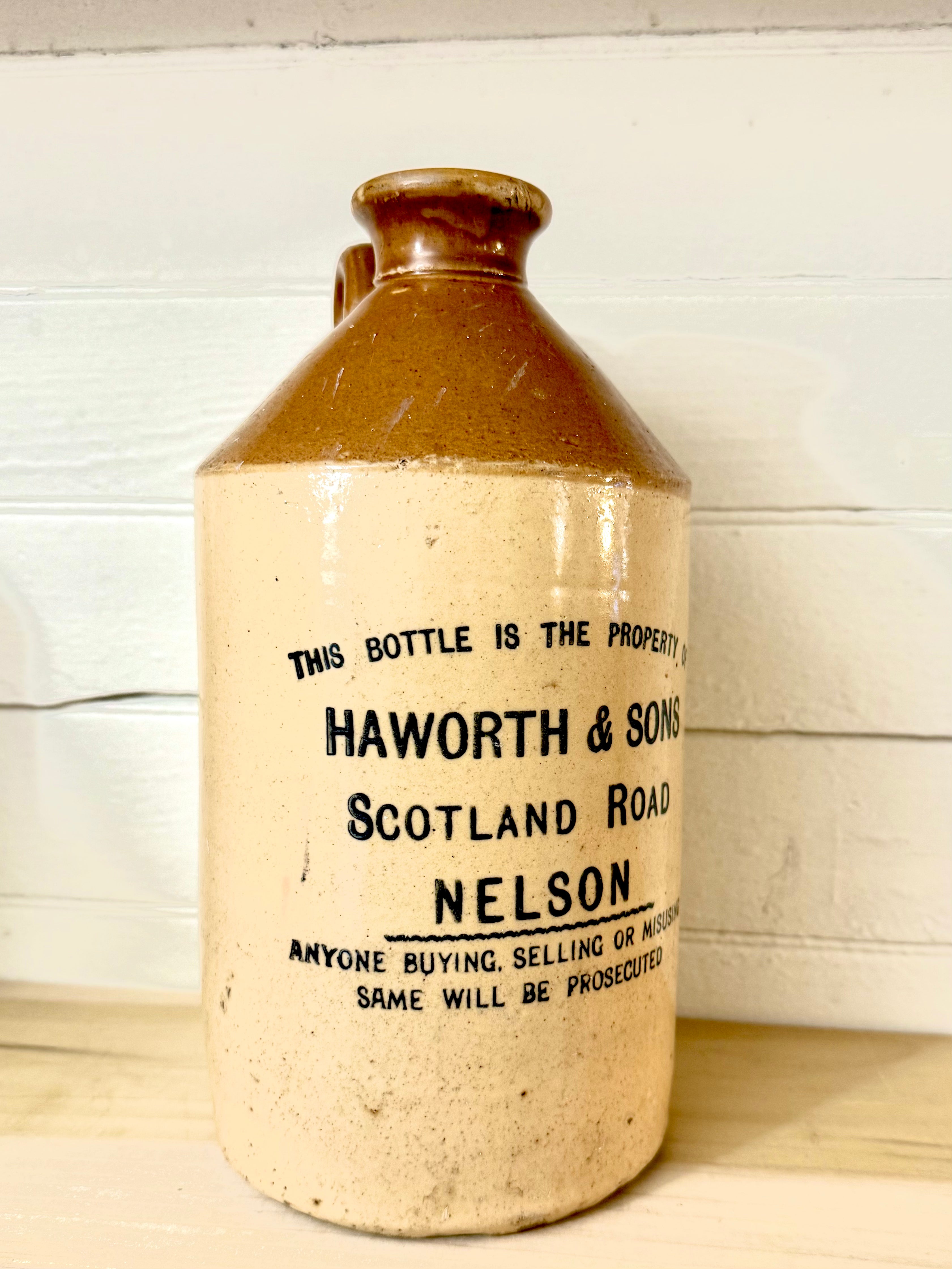 Antique Botanical Brewers Jug