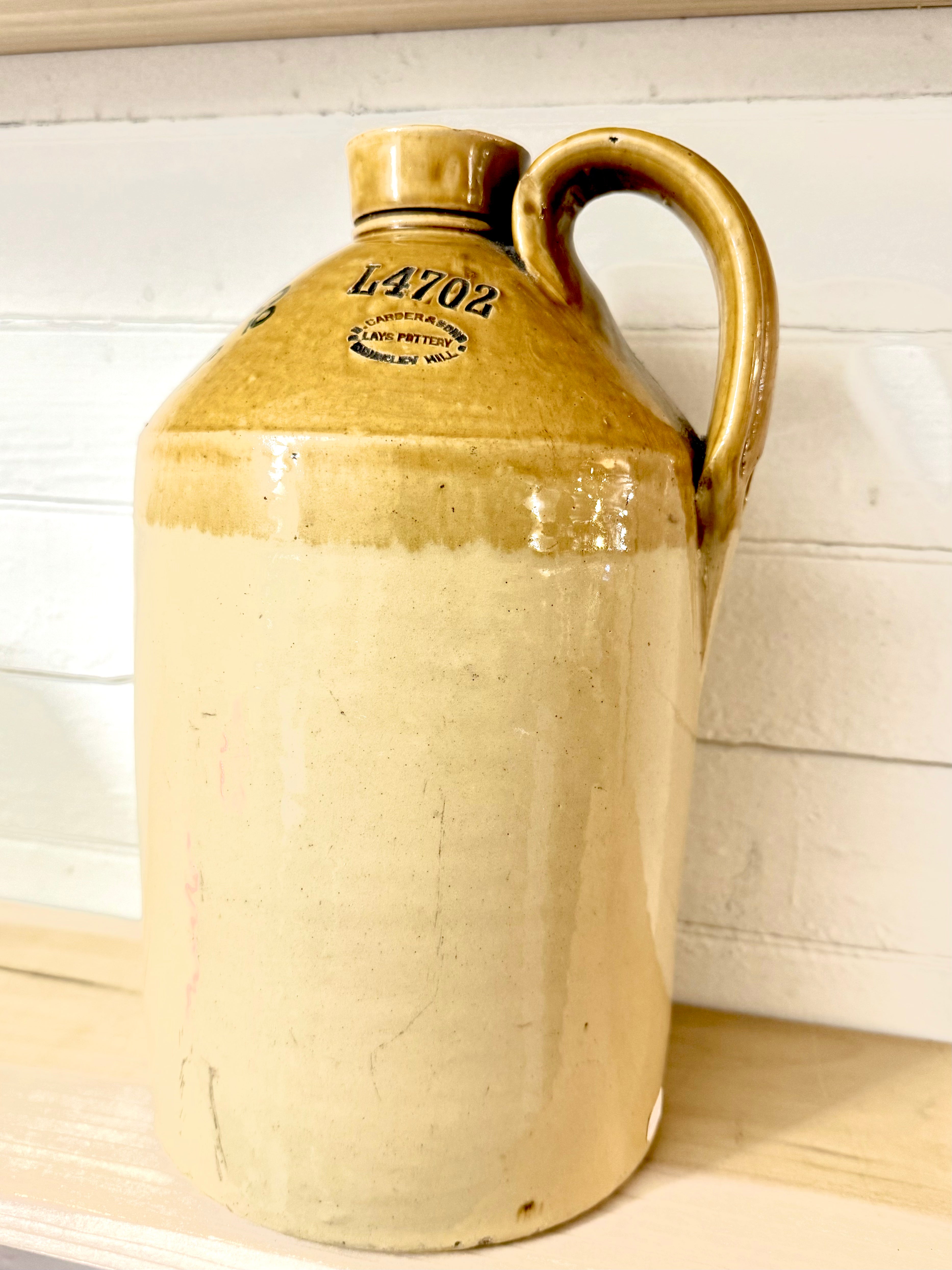 Antique Botanical Brewers Jug