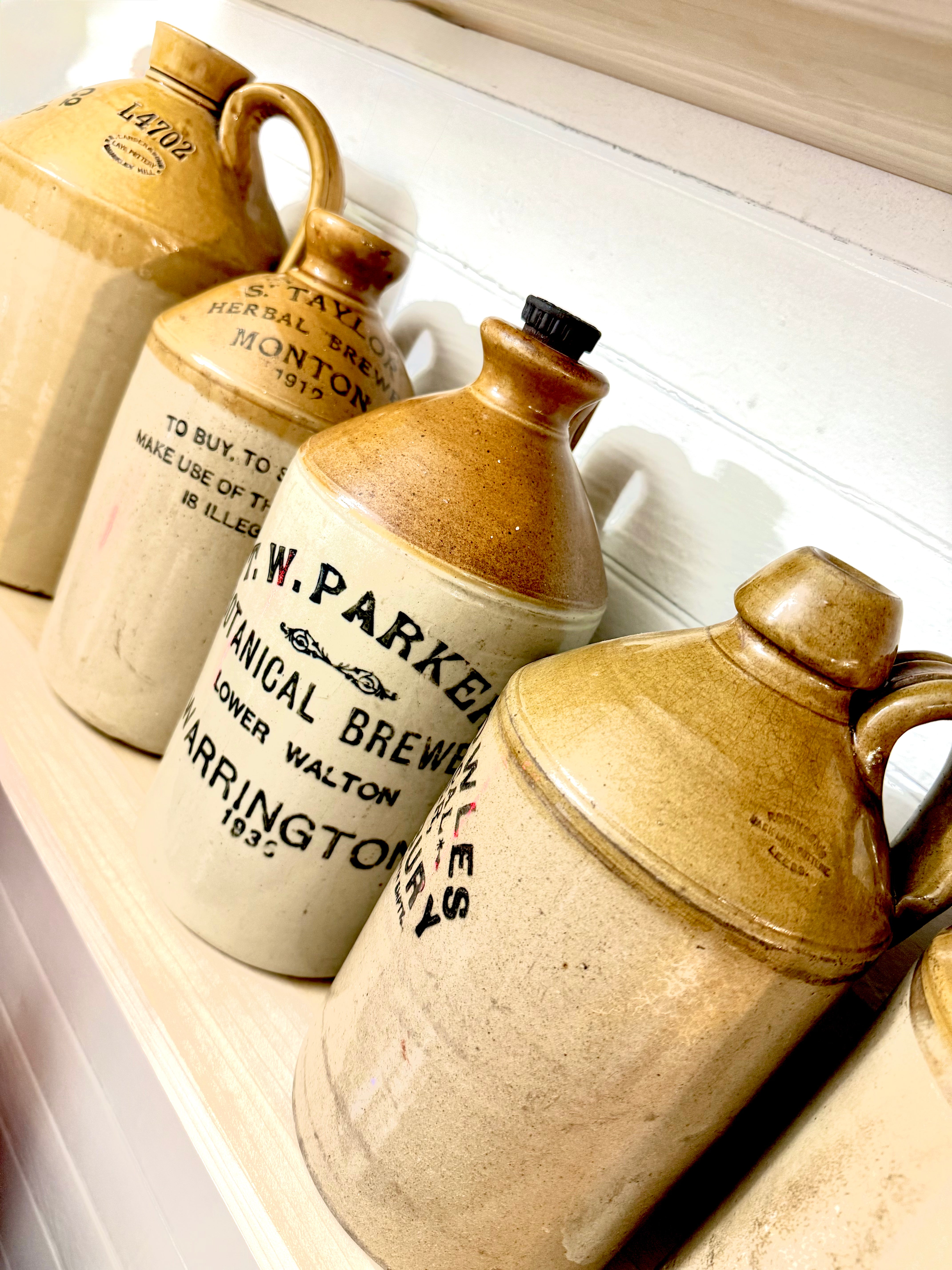 Antique Botanical Brewers Jug