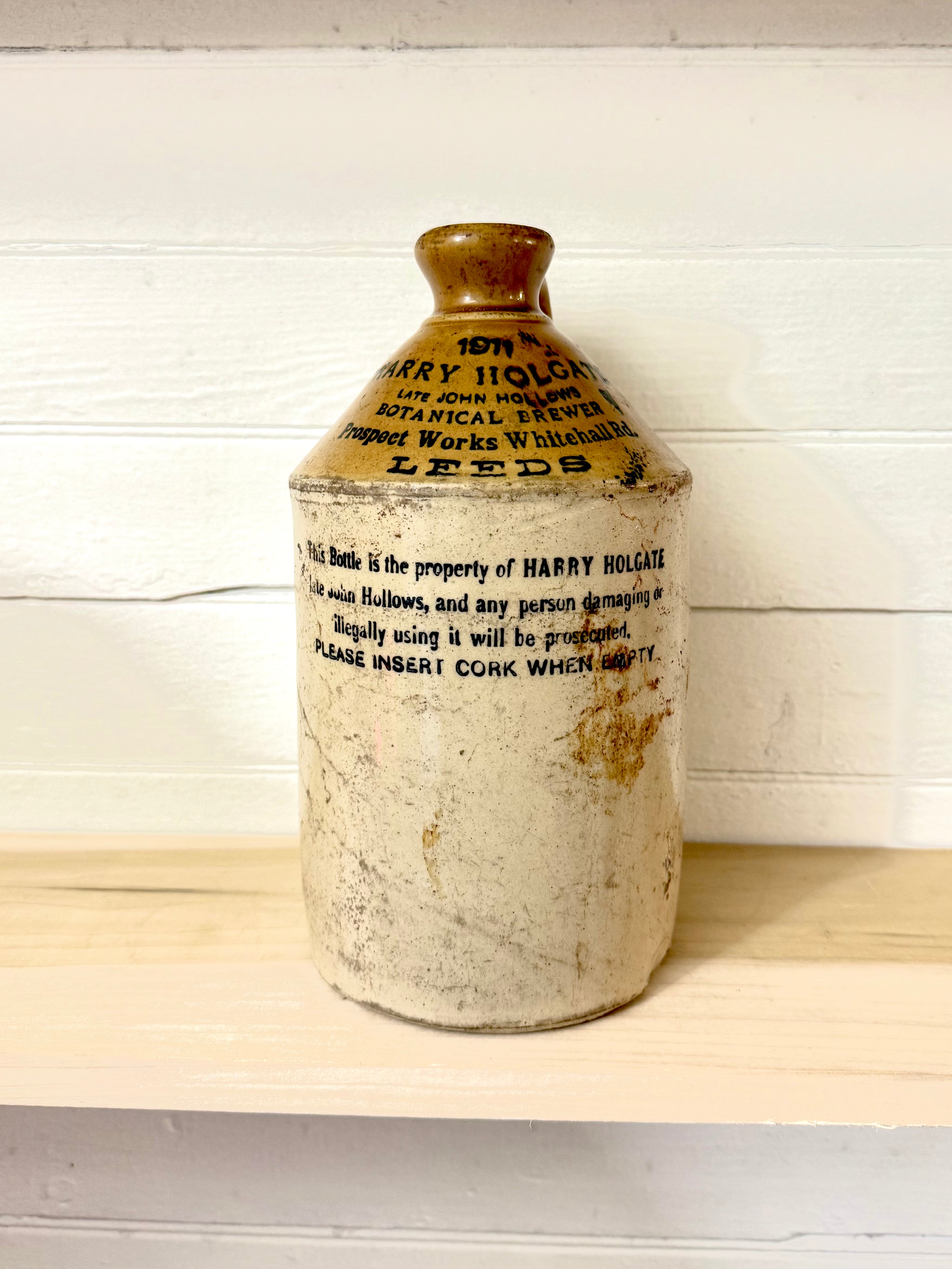 Antique Botanical Brewers Jug