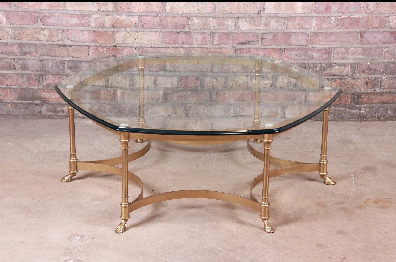 LarBarge Hollywood Brass Table