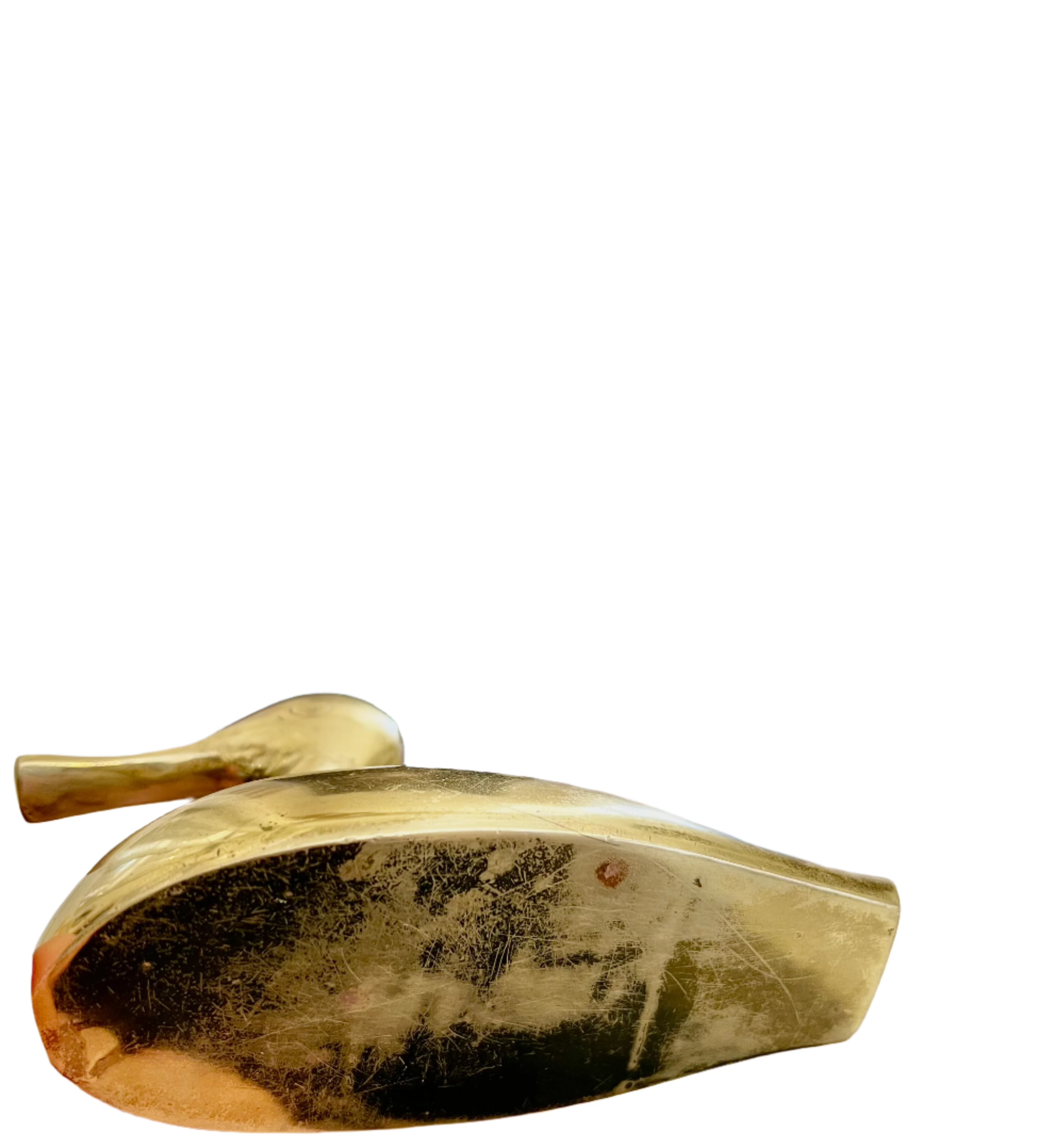 Mid-Century Modernist Italian Polished Brass Duck