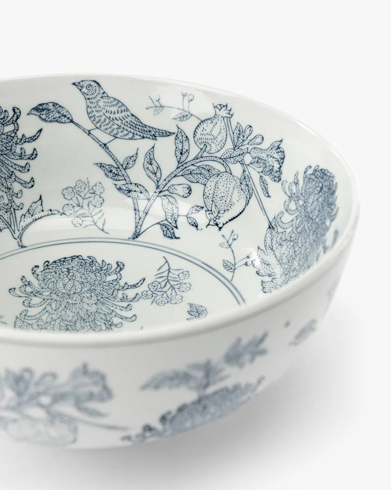 Botanical Hand Stamped Bowl