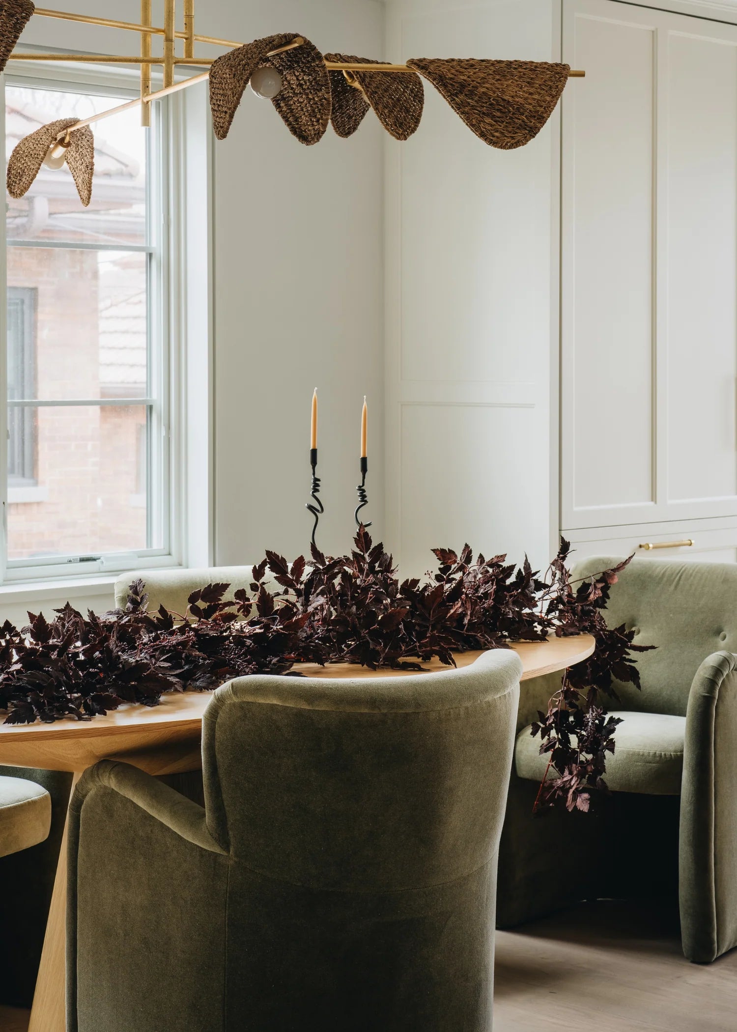 Plum Faux Ramosa Garland
