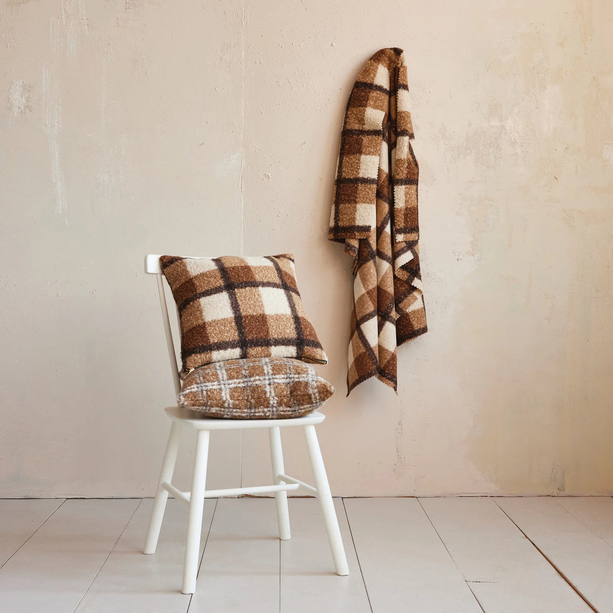 Sherpa Plaid Pillow