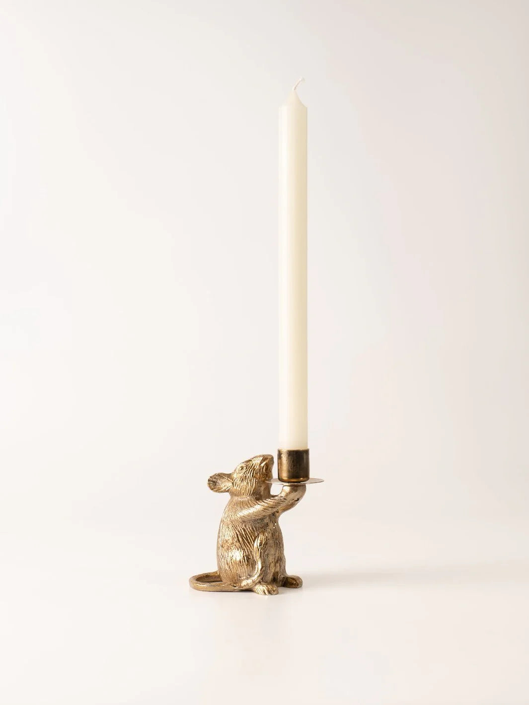 Gold Mouse Taper Holder