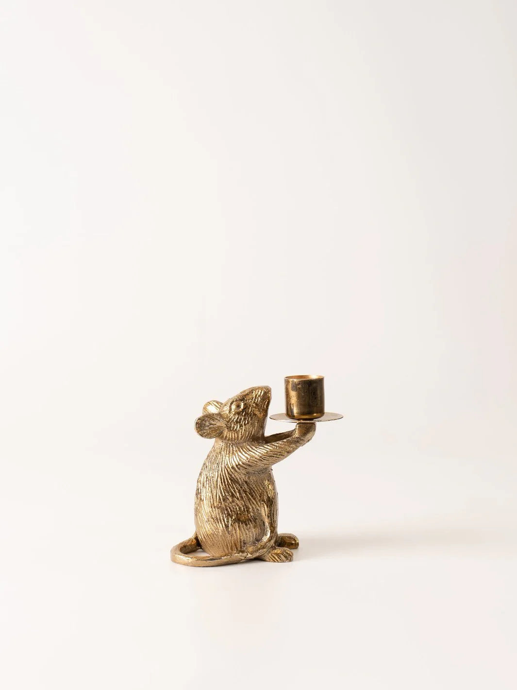 Gold Mouse Taper Holder