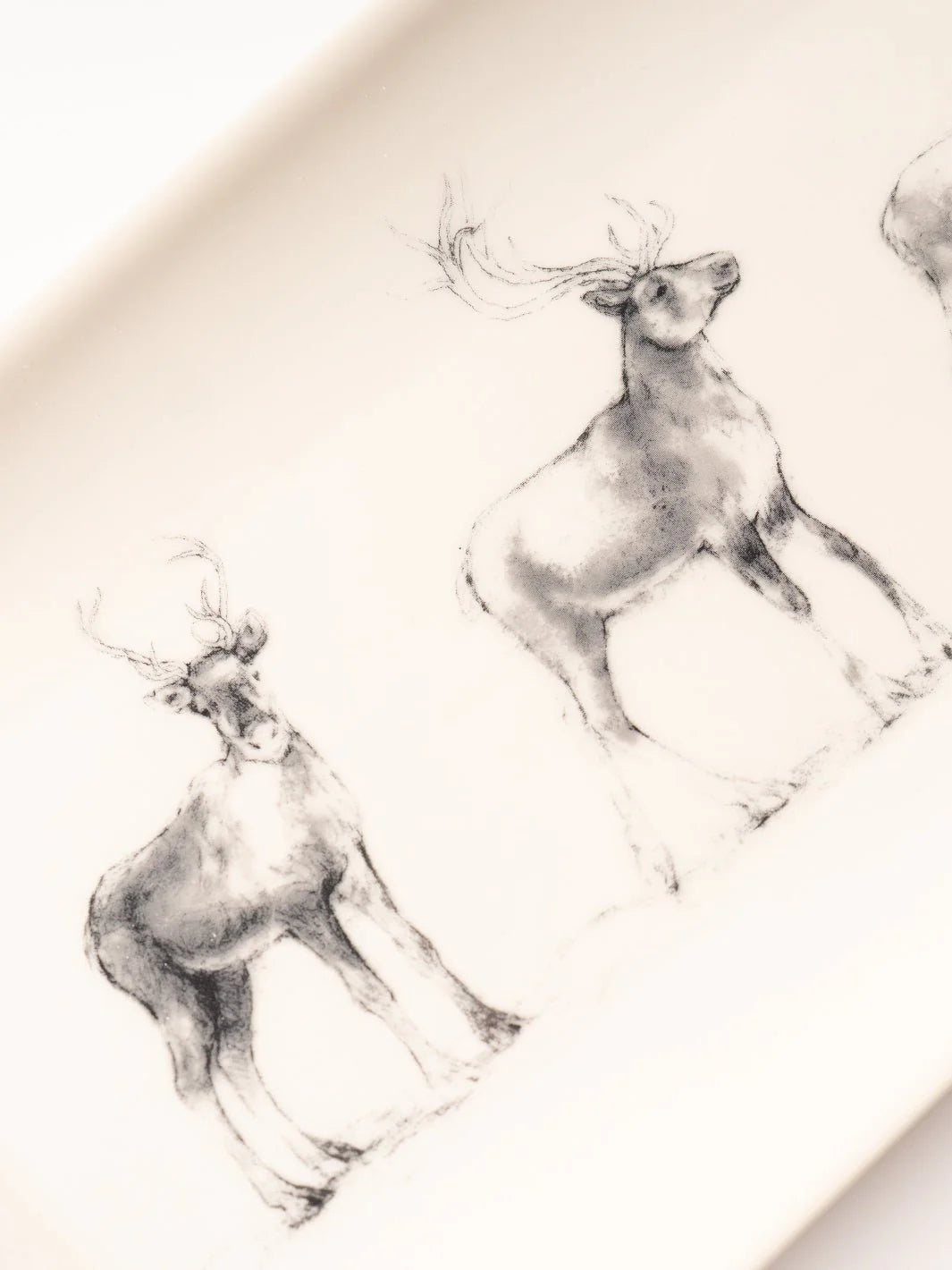 Santa Leading Reindeer Platter