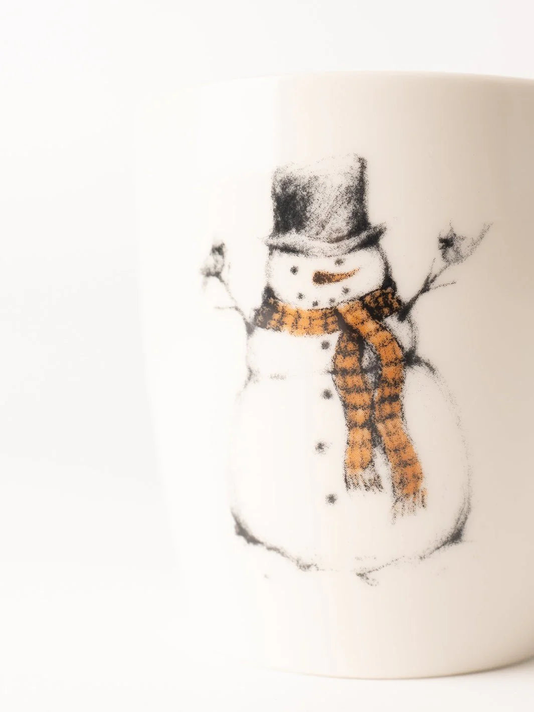 Stoneware Snowman Mug