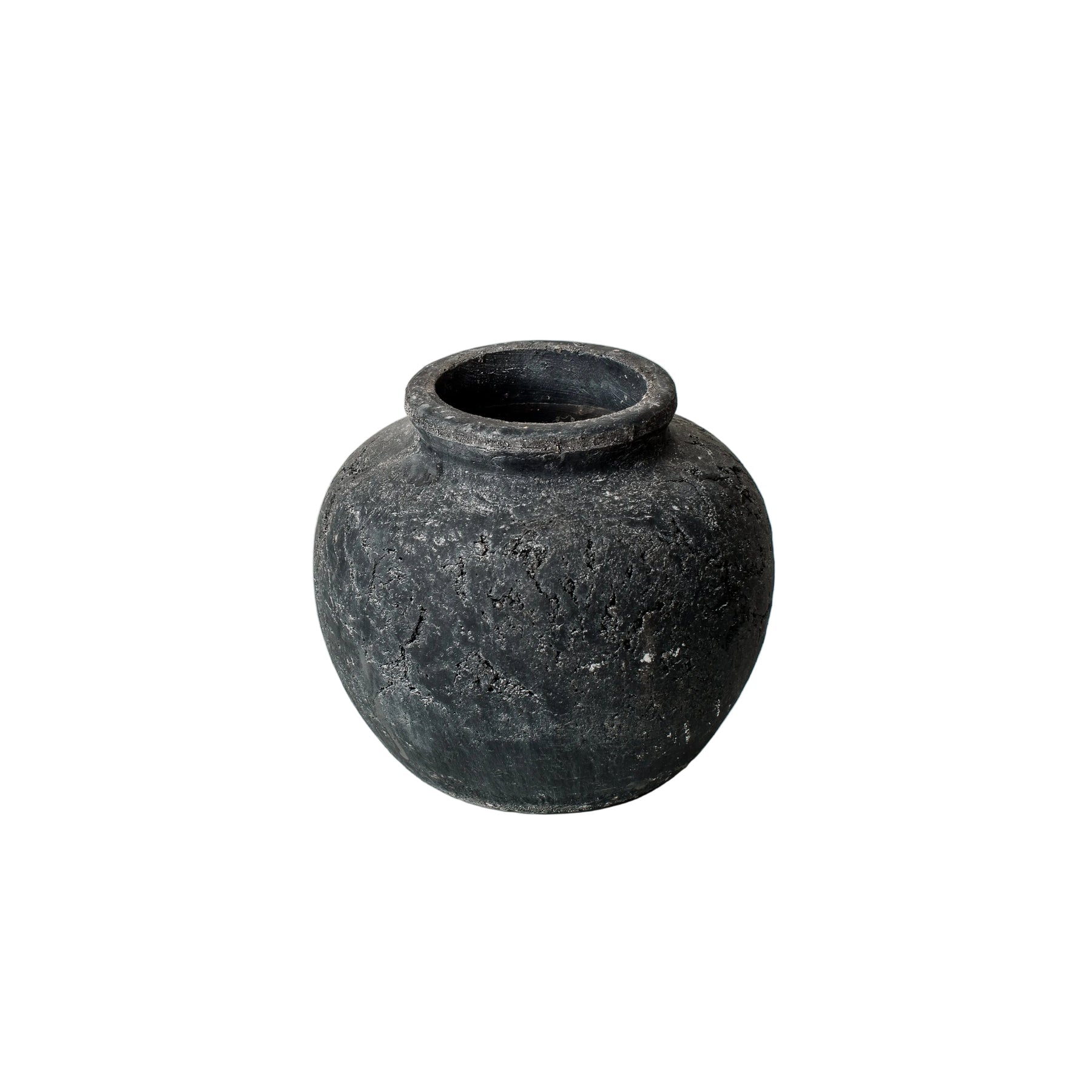 Organic Black Clay Vase