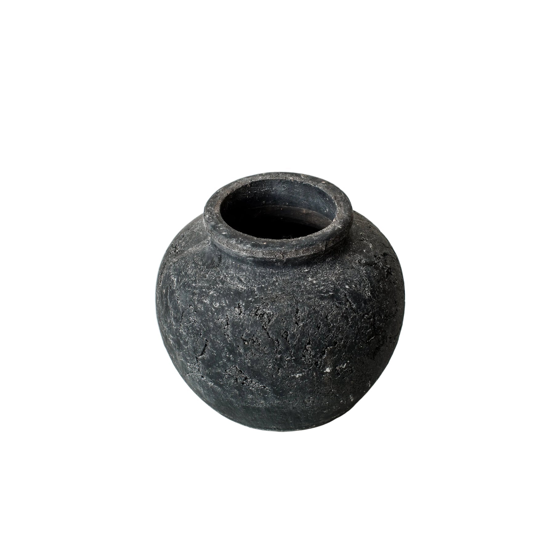 Organic Black Clay Vase