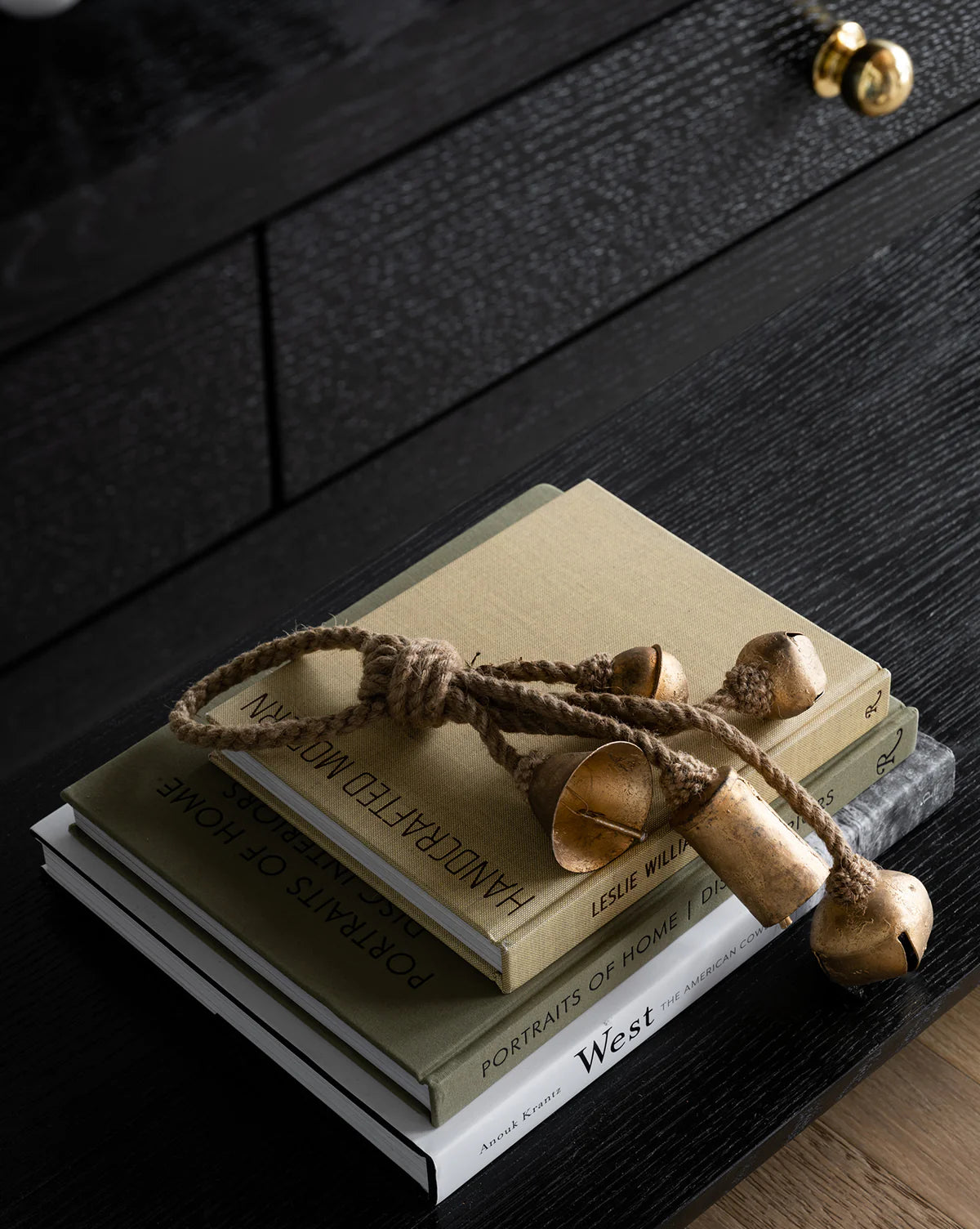 Brass Bells on Jute Hanger