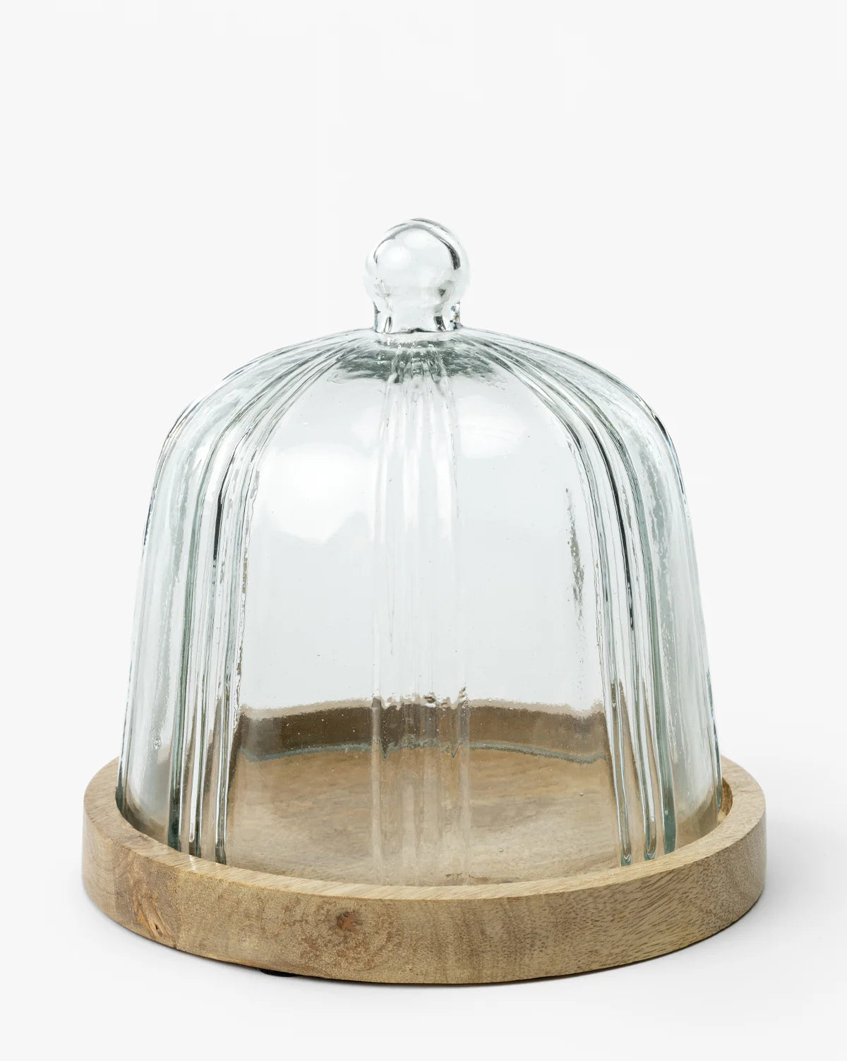 Pleated Glass Cloche