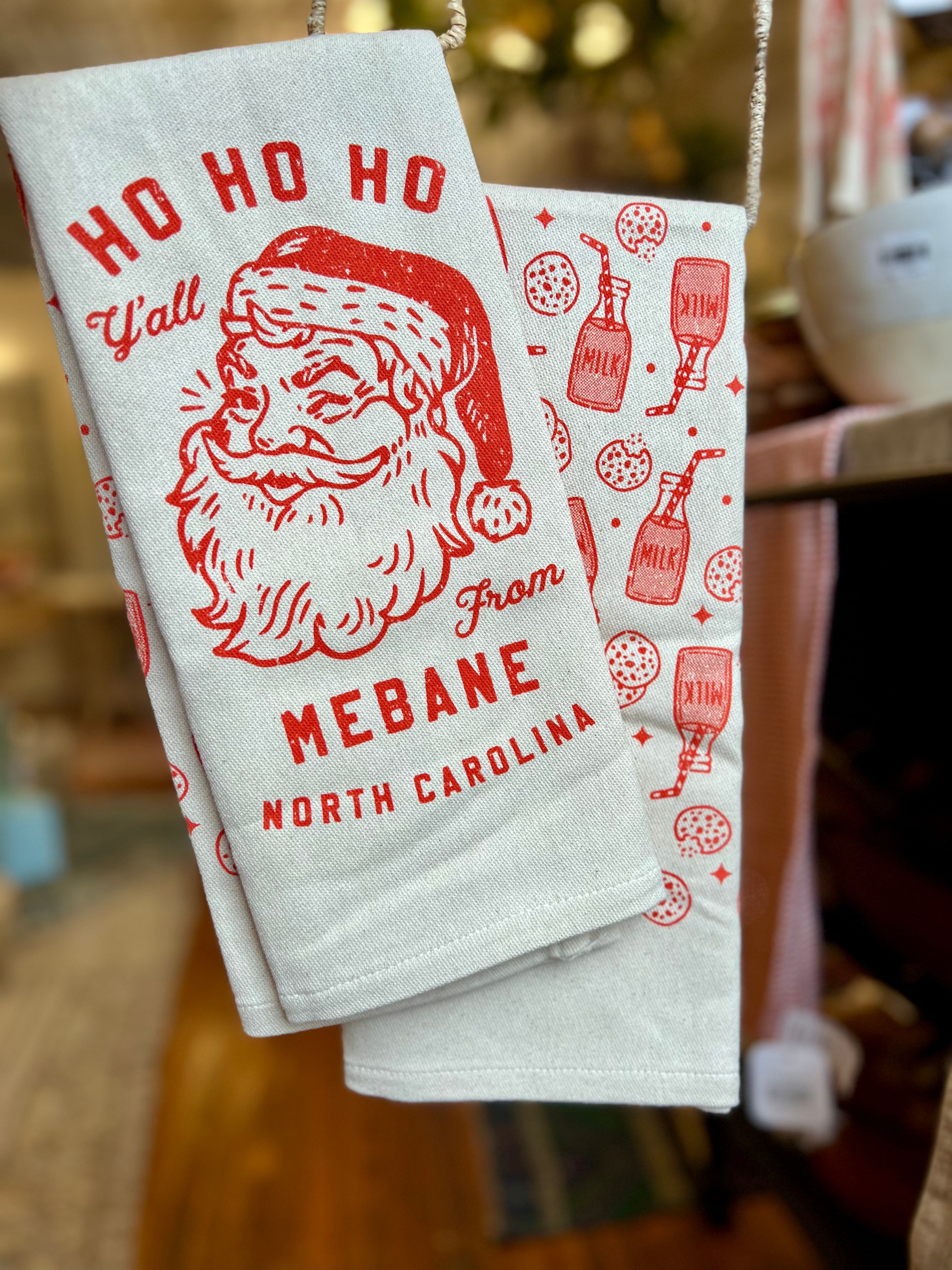 Mebane Winking Santa Towel