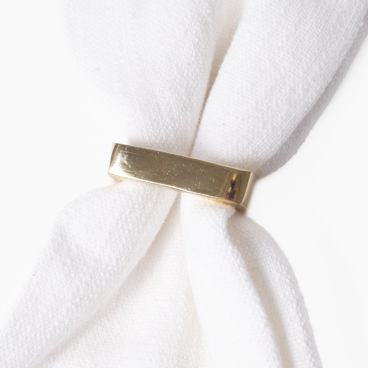 Brass Napkin Rings Set