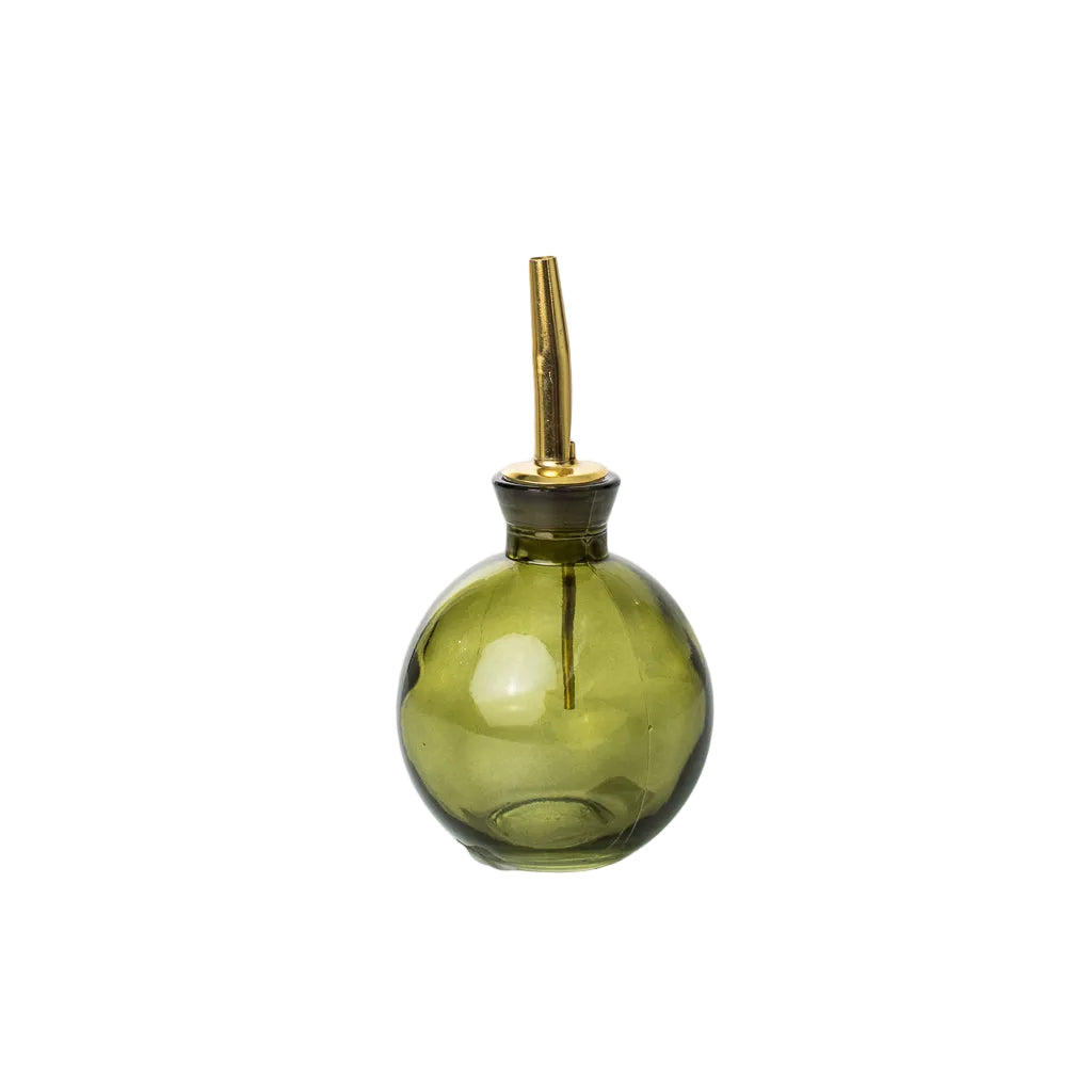 Olive Glass Bottle
