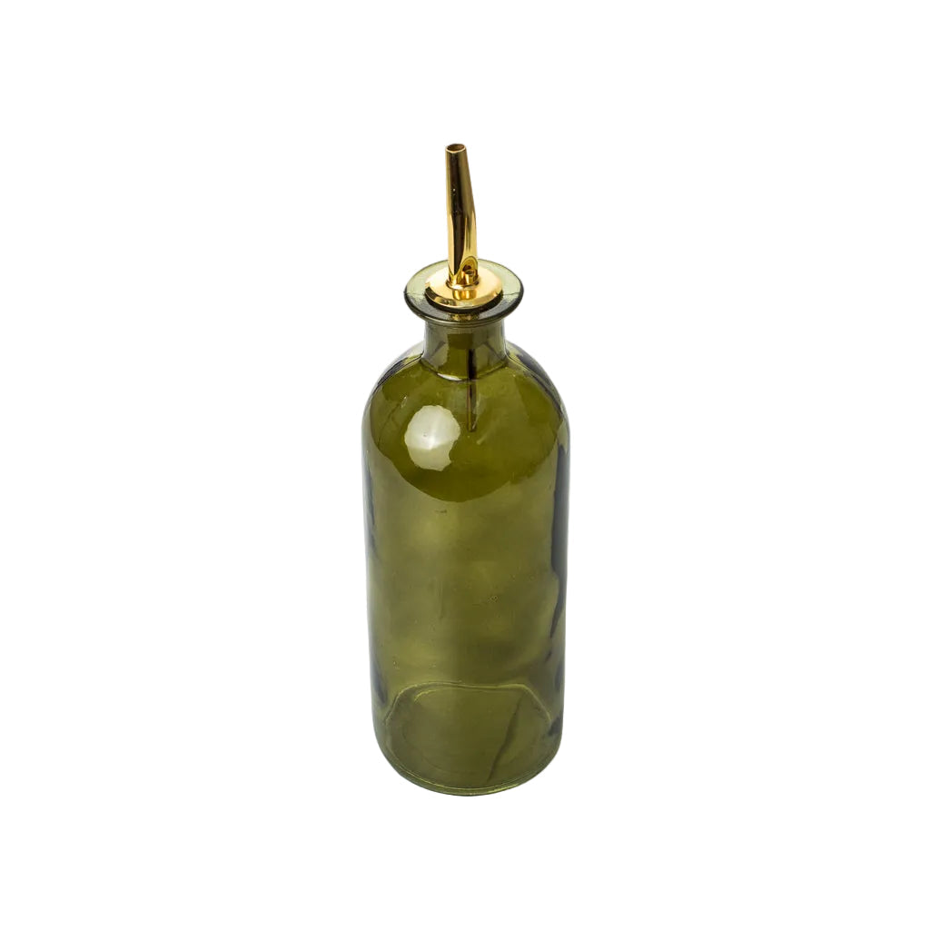 Olive Glass Bottle