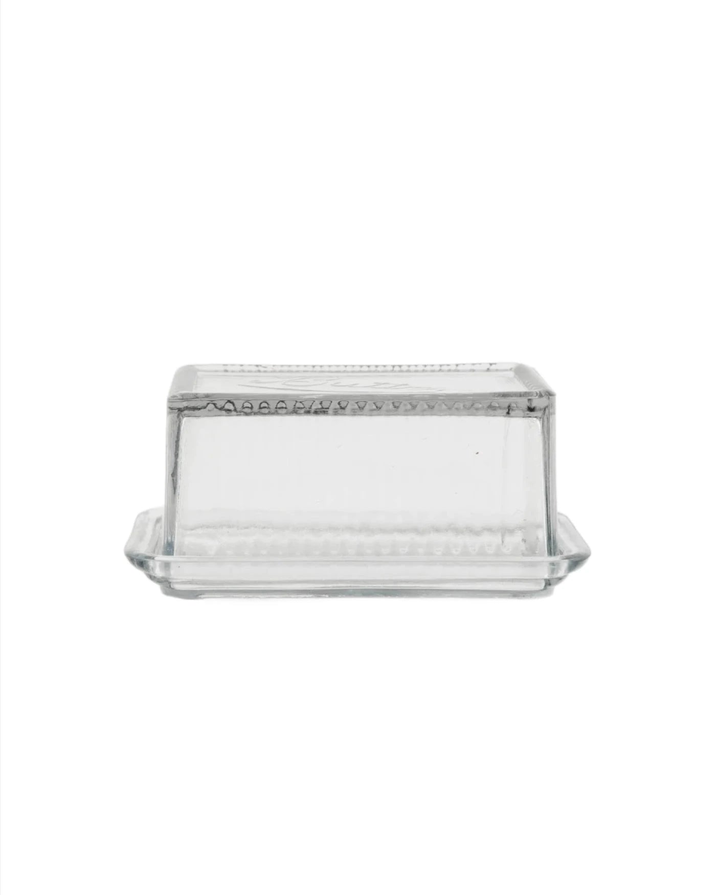 Vintage Glass Butter Dish