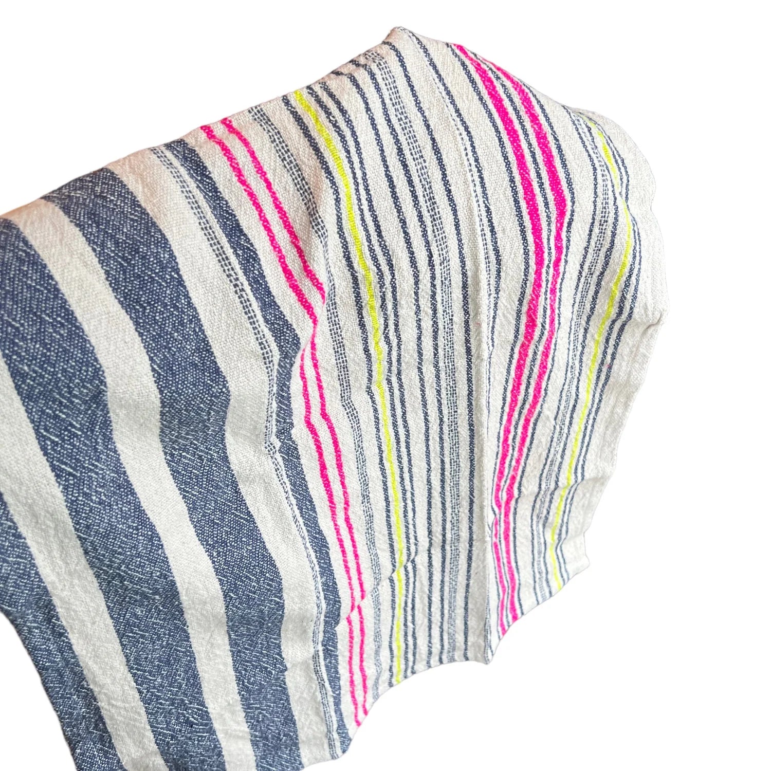 Neon Striped Hand Towel