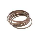 Round Antique Brass and Copper Bangles