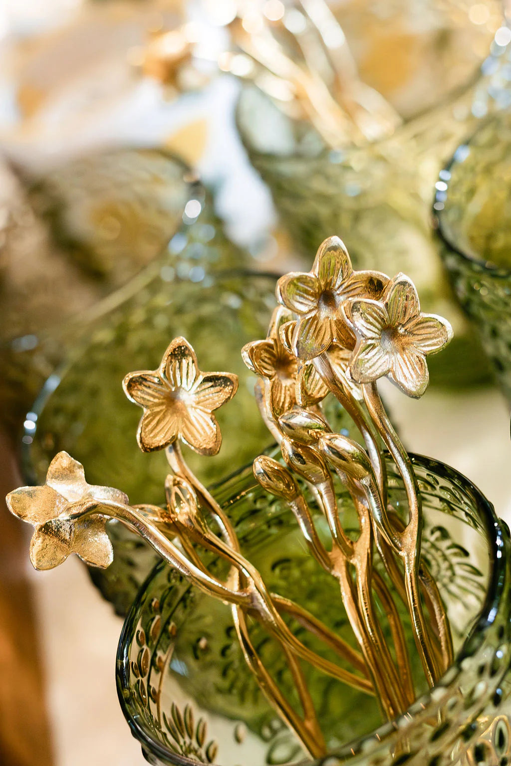 Flower Gold Spoon