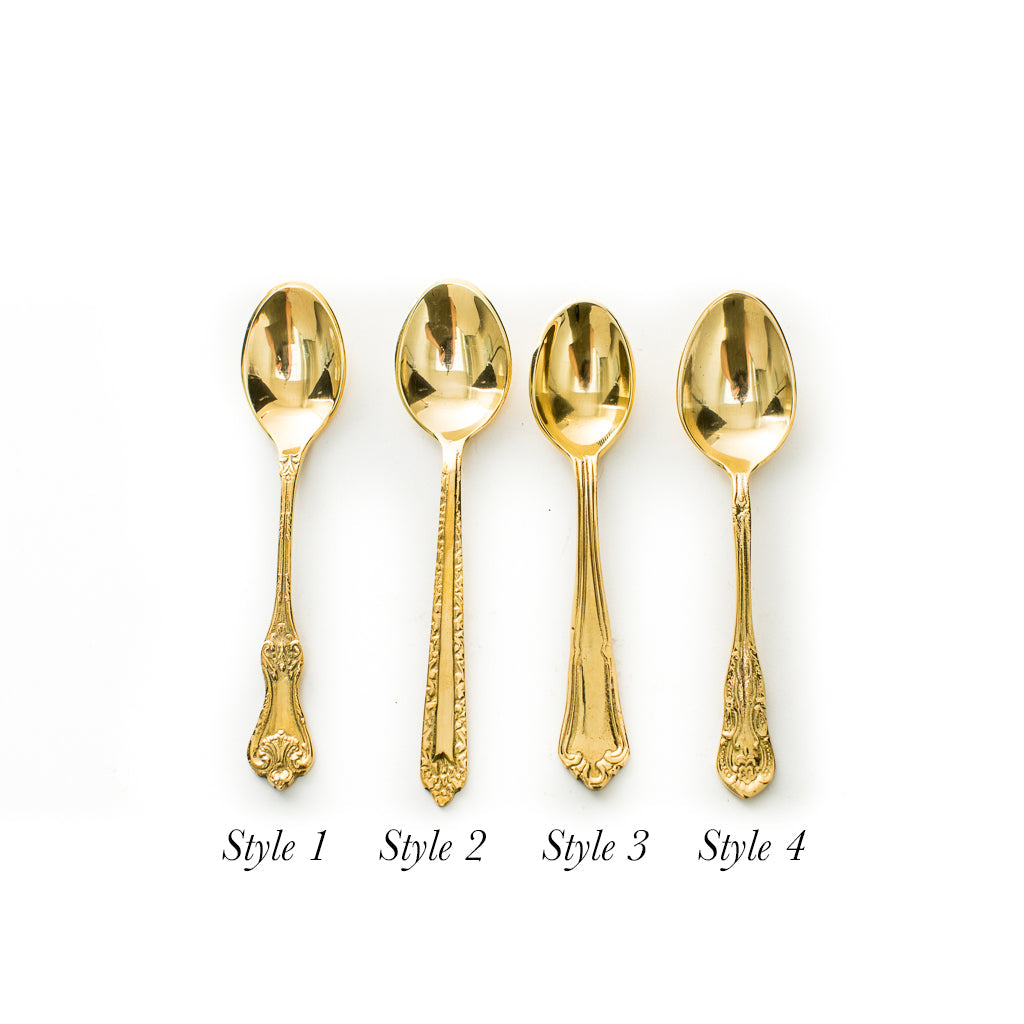 Embossed Gold Spoon