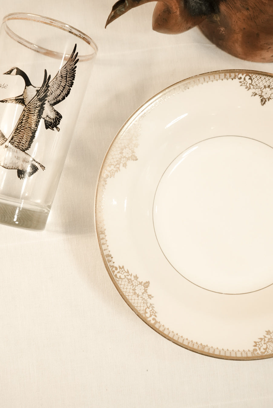 Bowl with Gold Trim