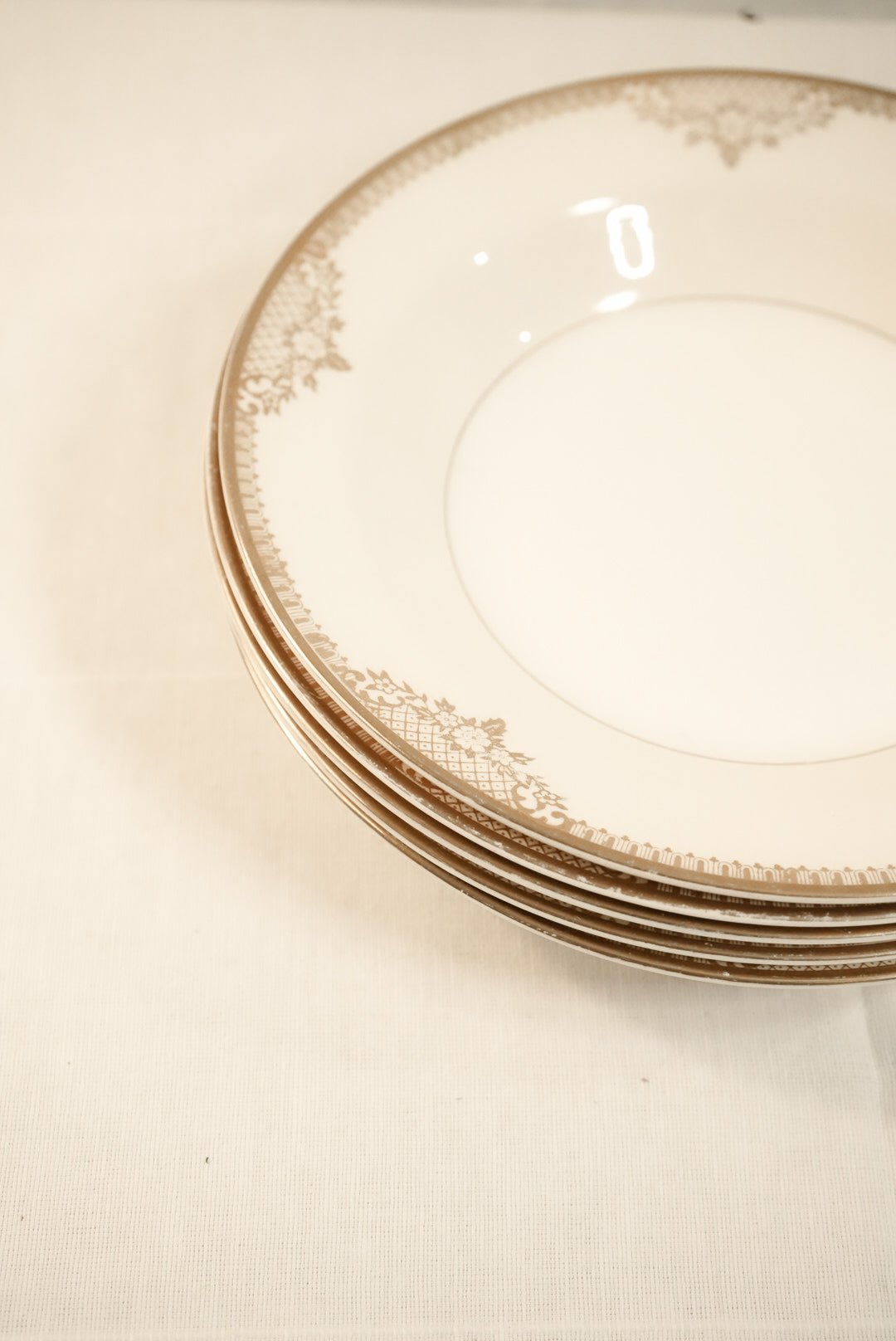 Bowl with Gold Trim