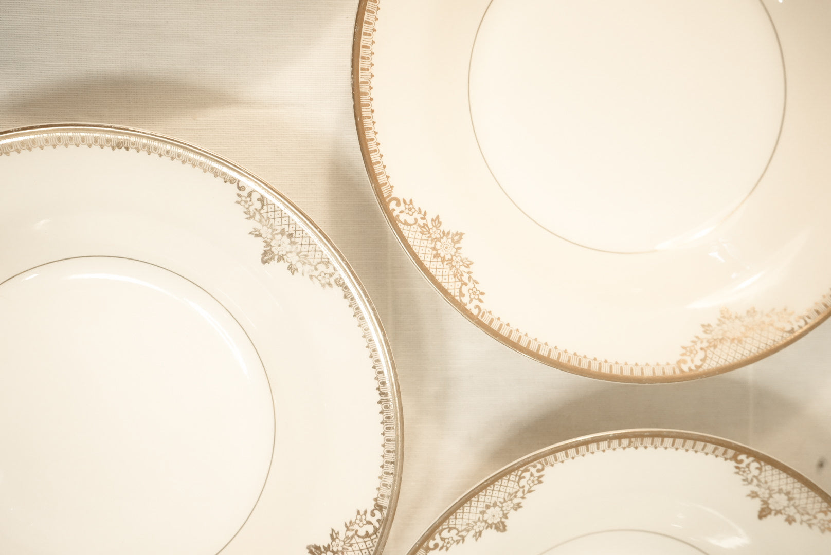Bowl with Gold Trim