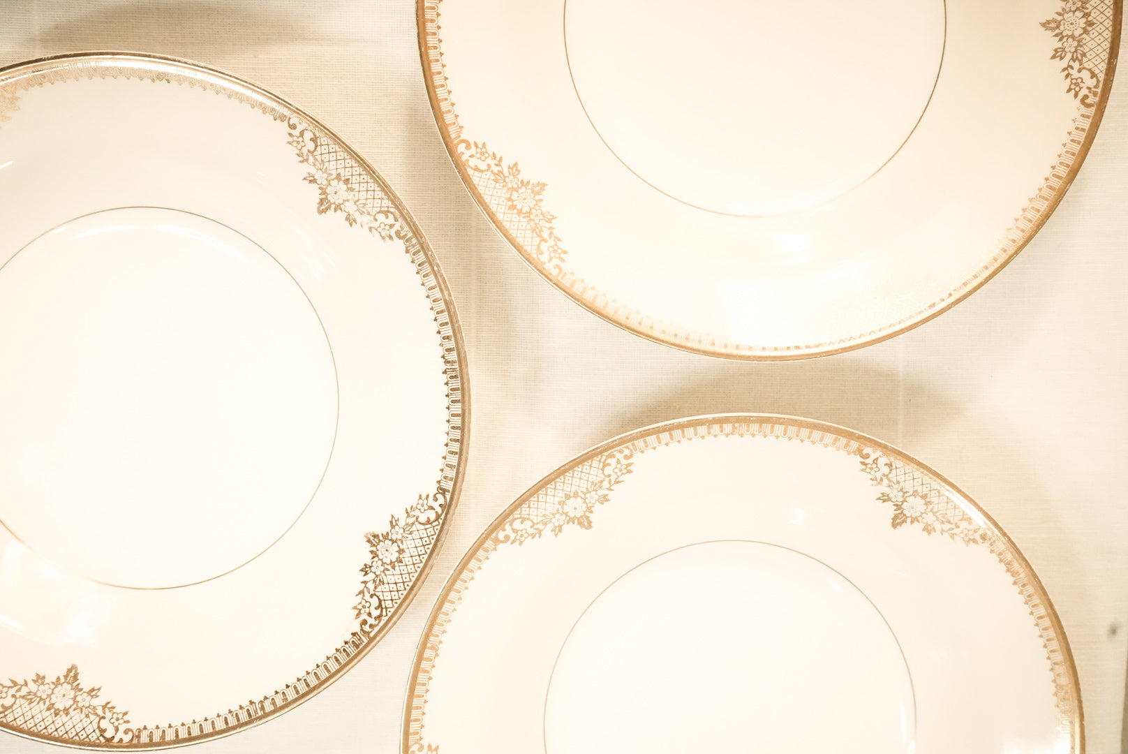 Bowl with Gold Trim