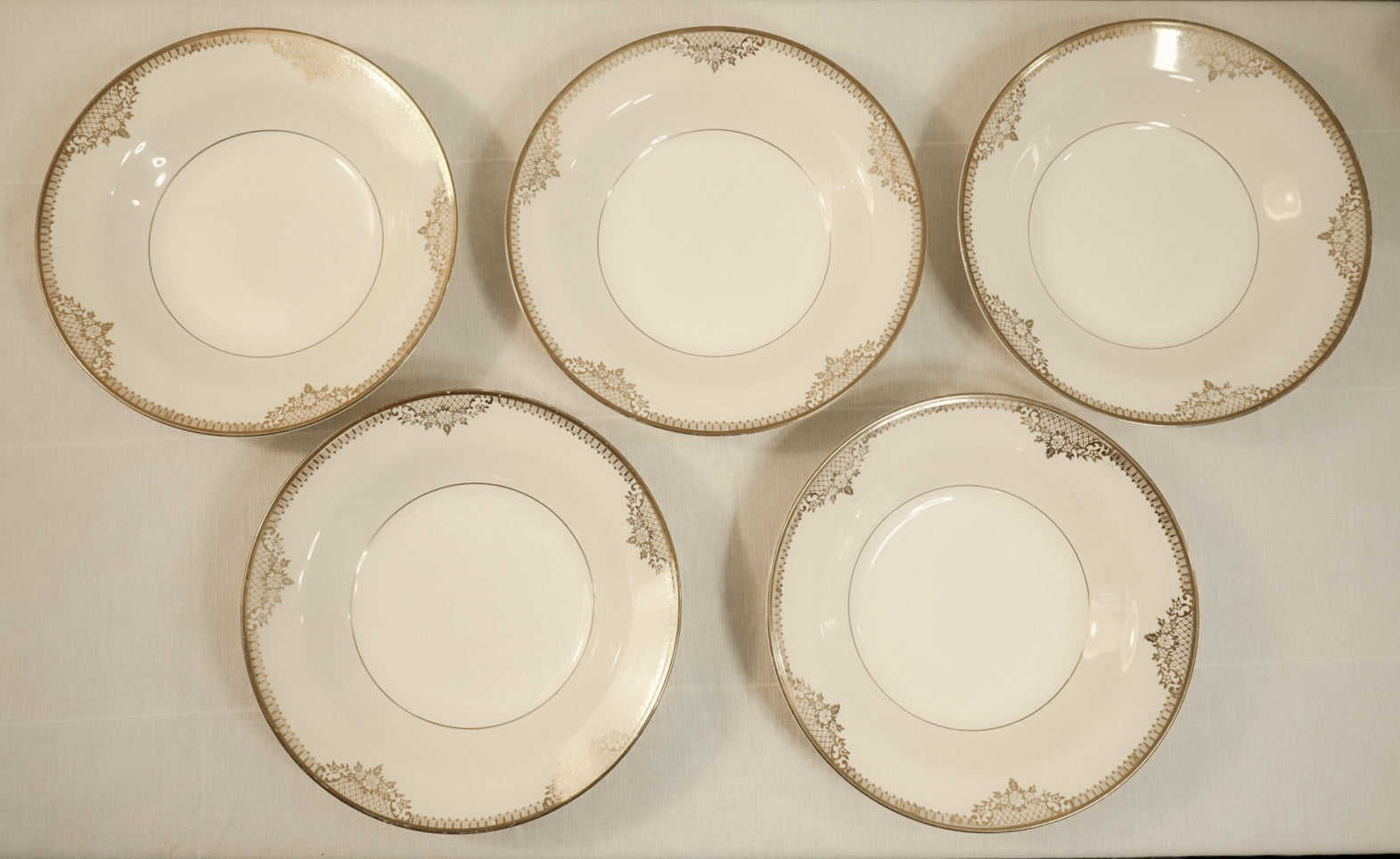 Bowl with Gold Trim