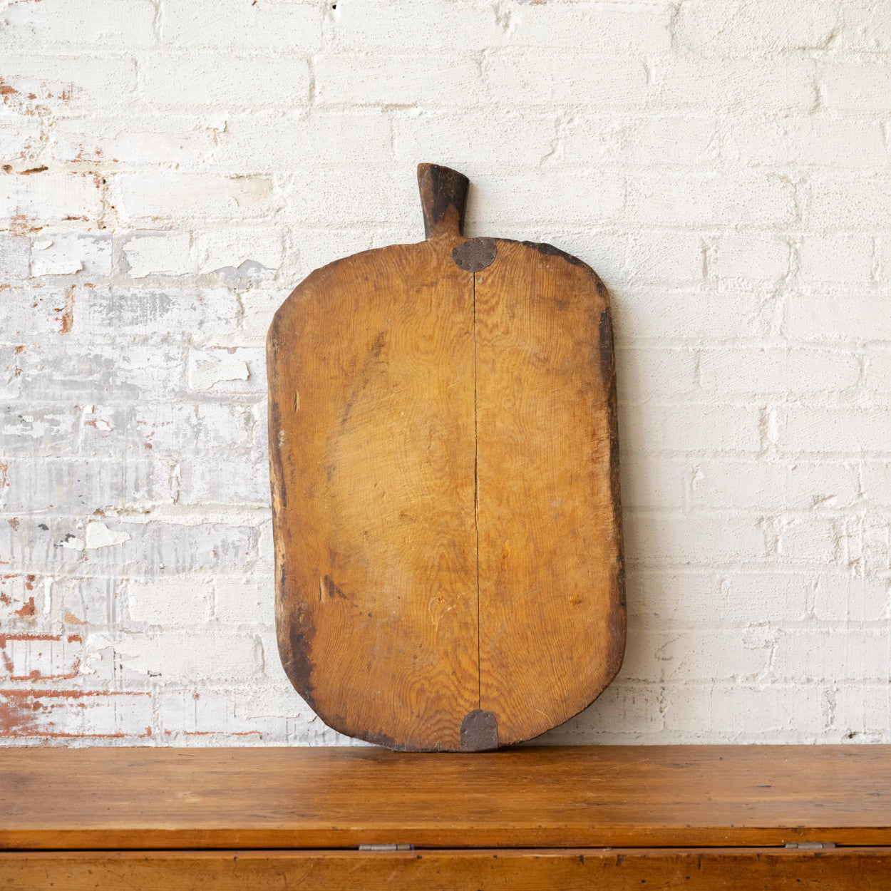 Antique wood bread board top