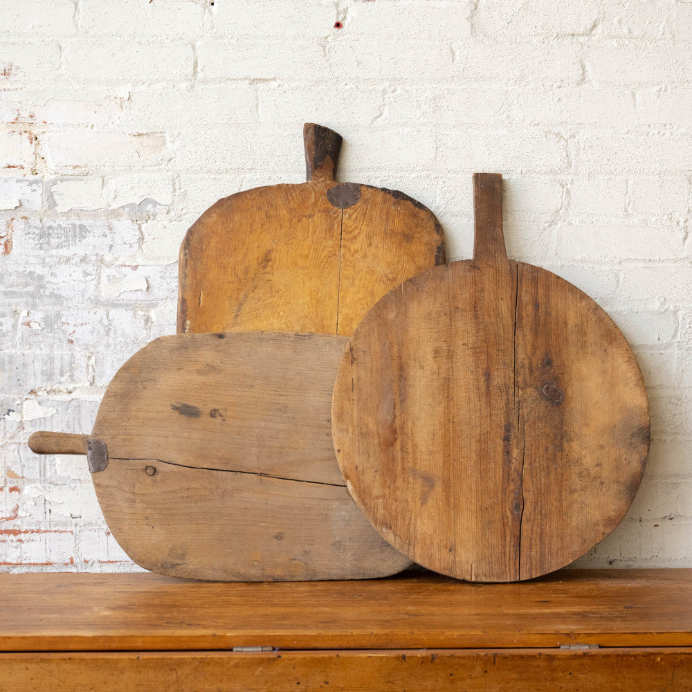 Antique wood outlet bread board