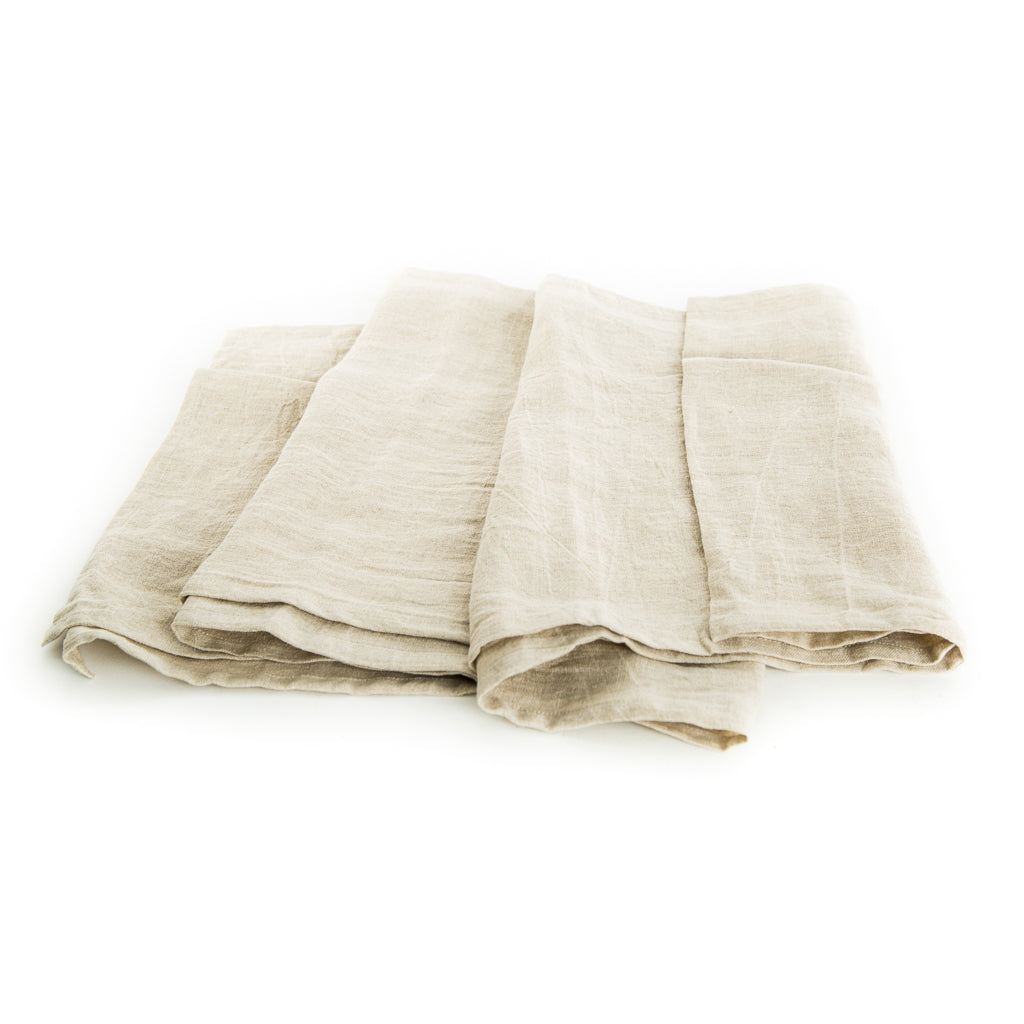 Stonewashed Linen Table Runner