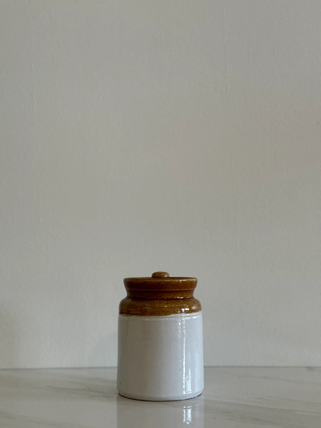 Vintage European Mustard Jar