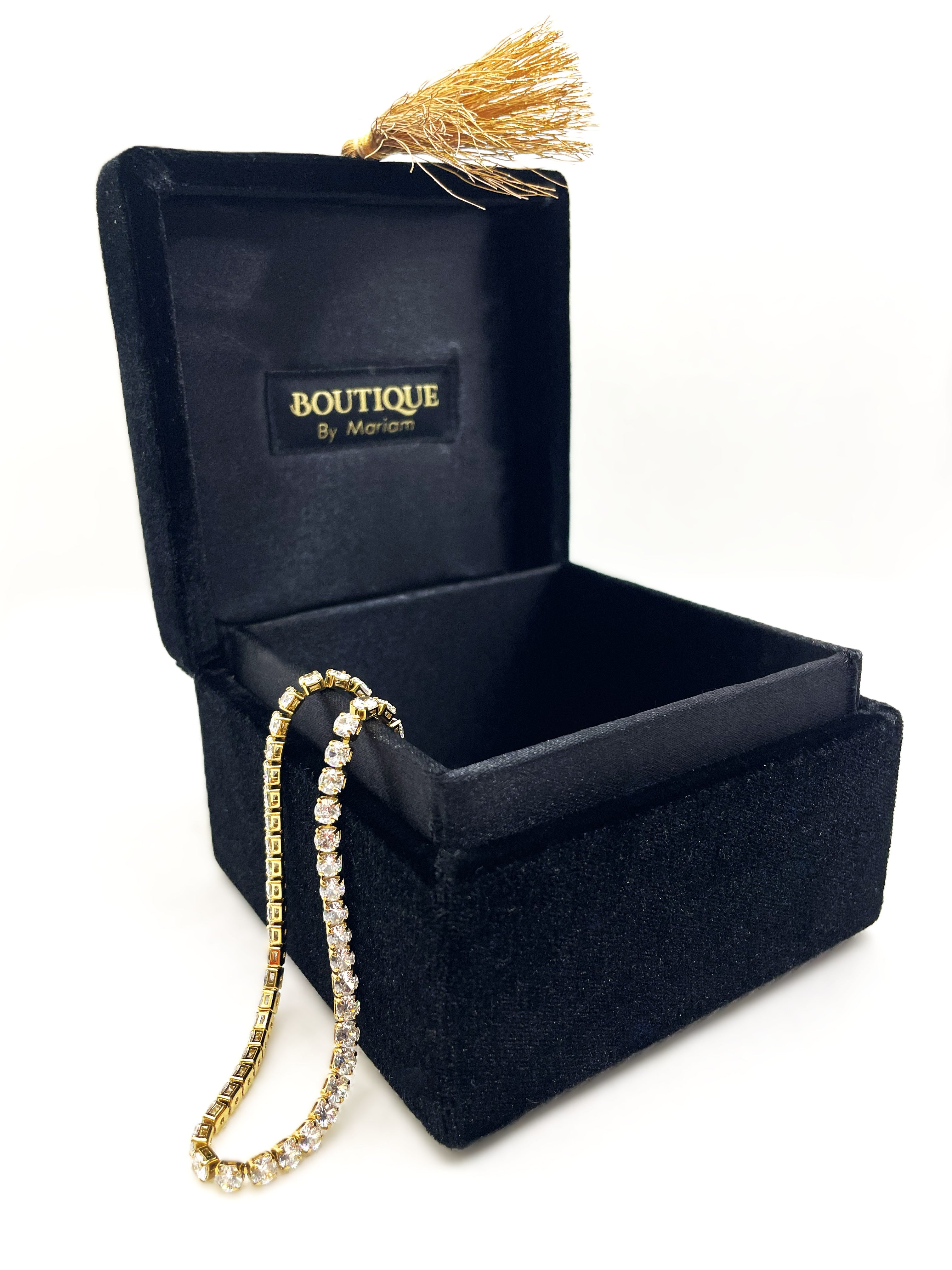 Black Velvet Keepsake Box 4"x 4"