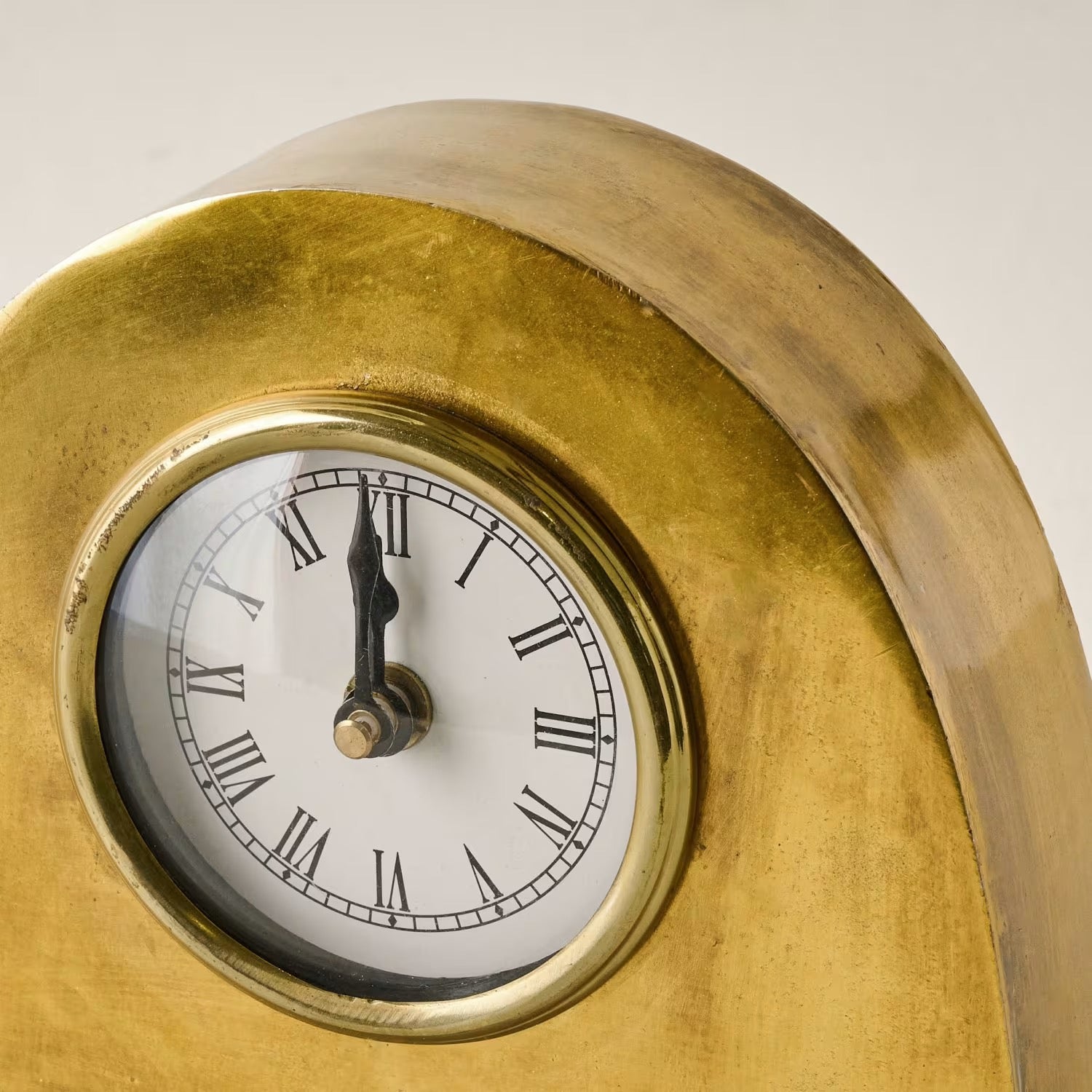 Antique Brass Shelf Clock