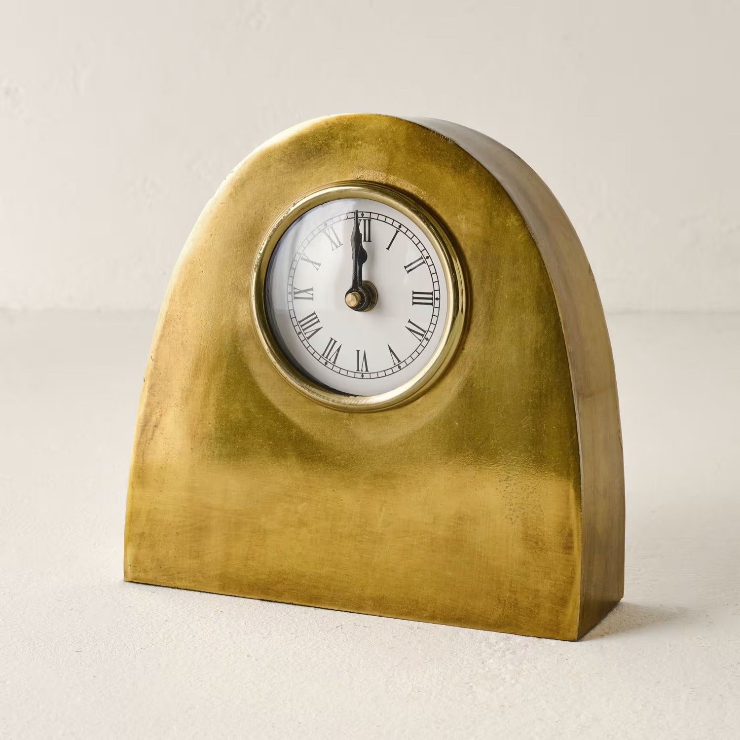 Antique Brass Shelf Clock