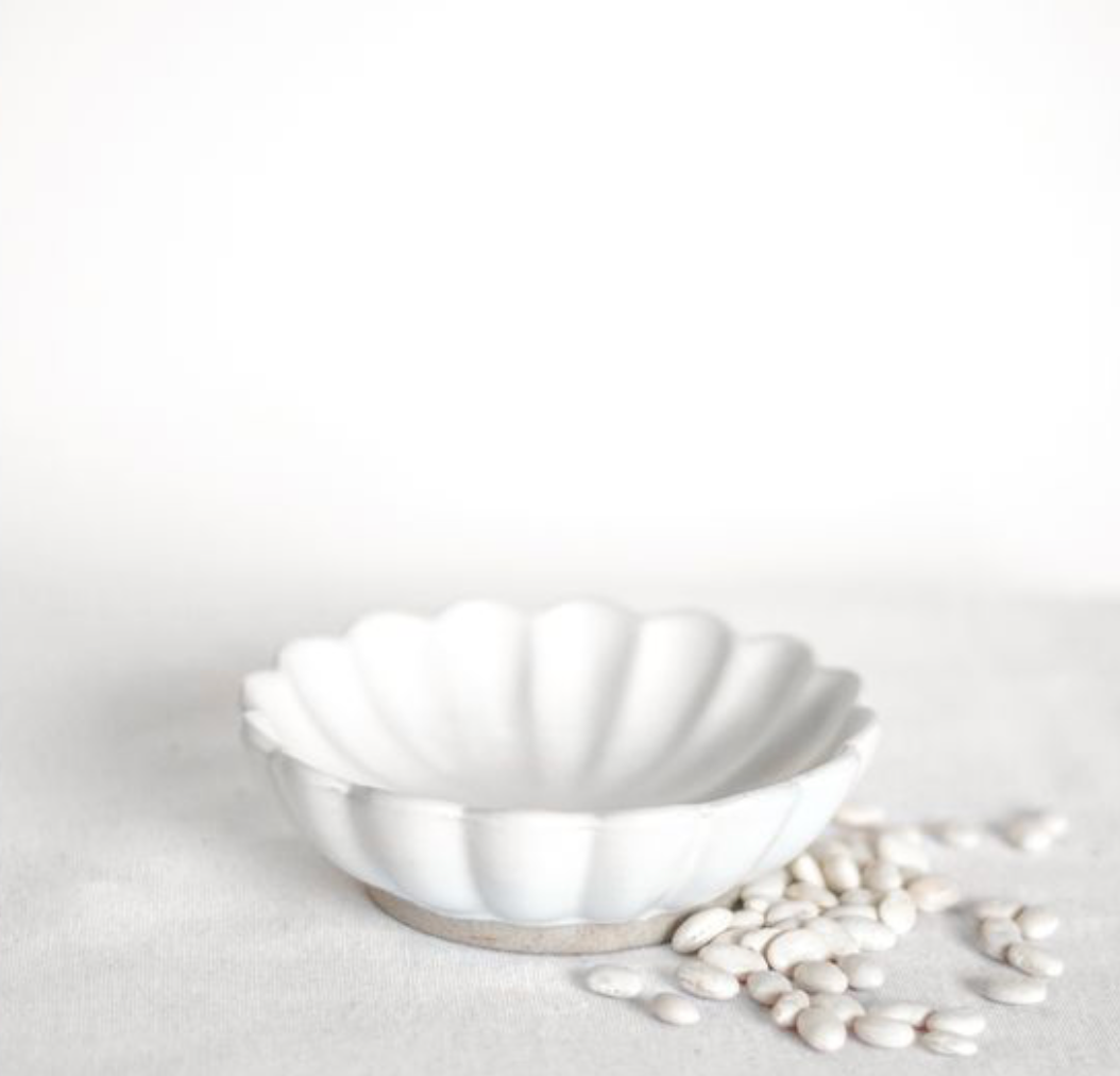 Scalloped Ceramic Bowl