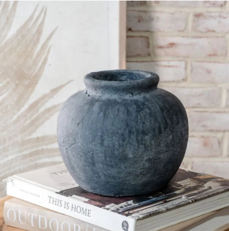 Organic Black Clay Vase