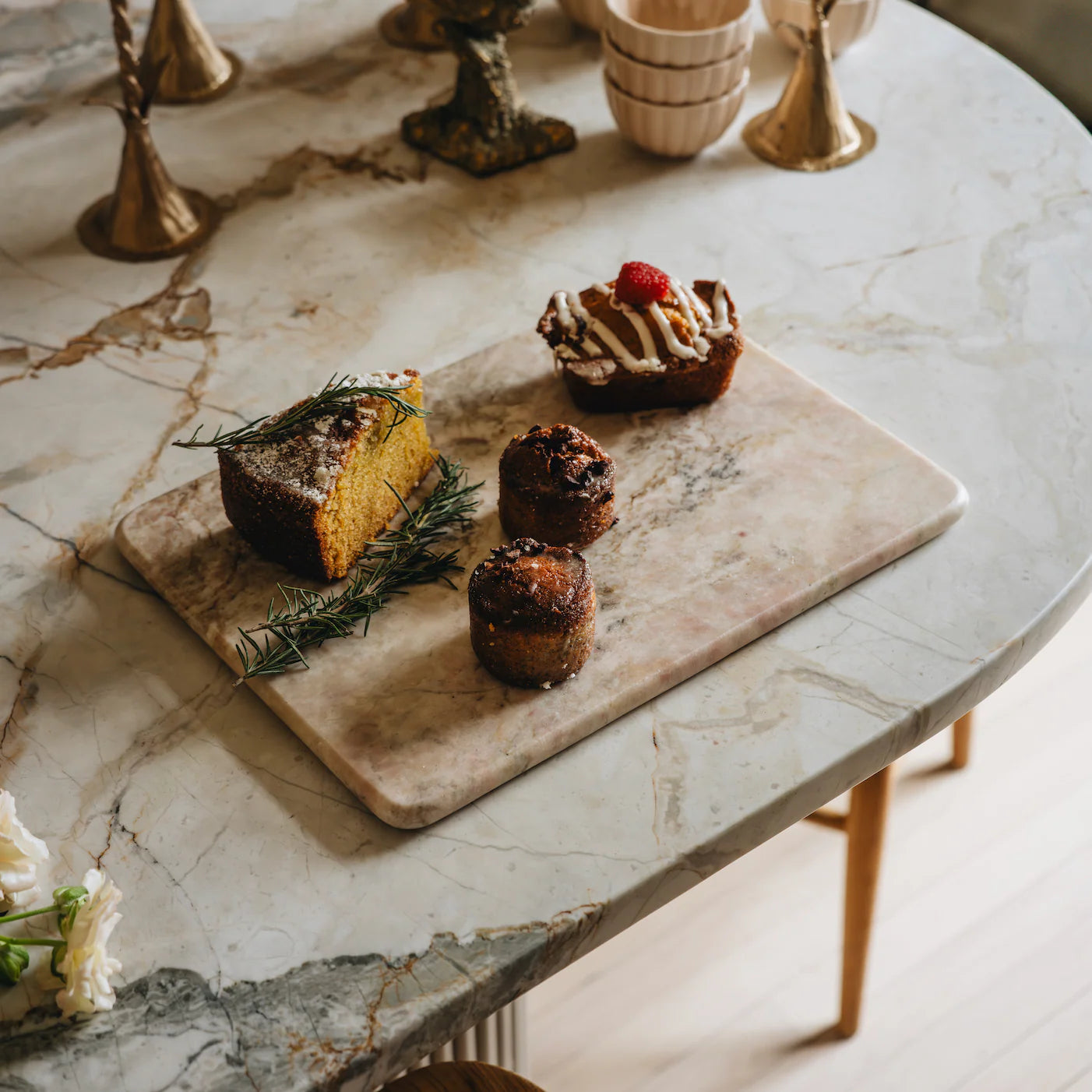 Pink Marble Cutting Board