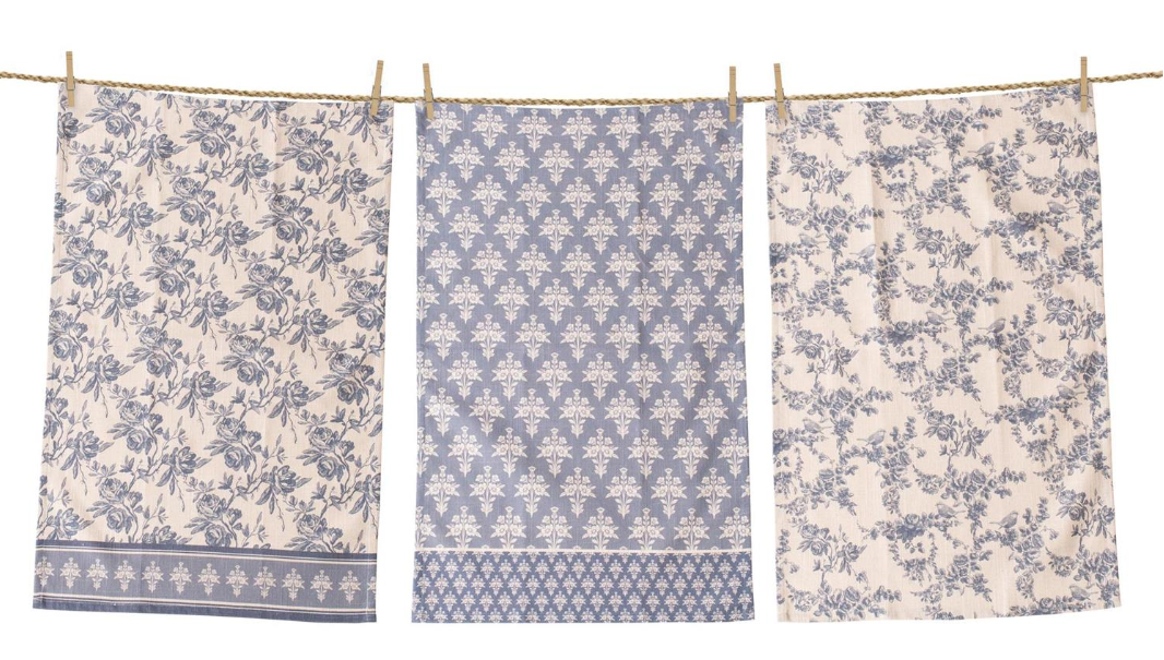 French Blue Tea Towel