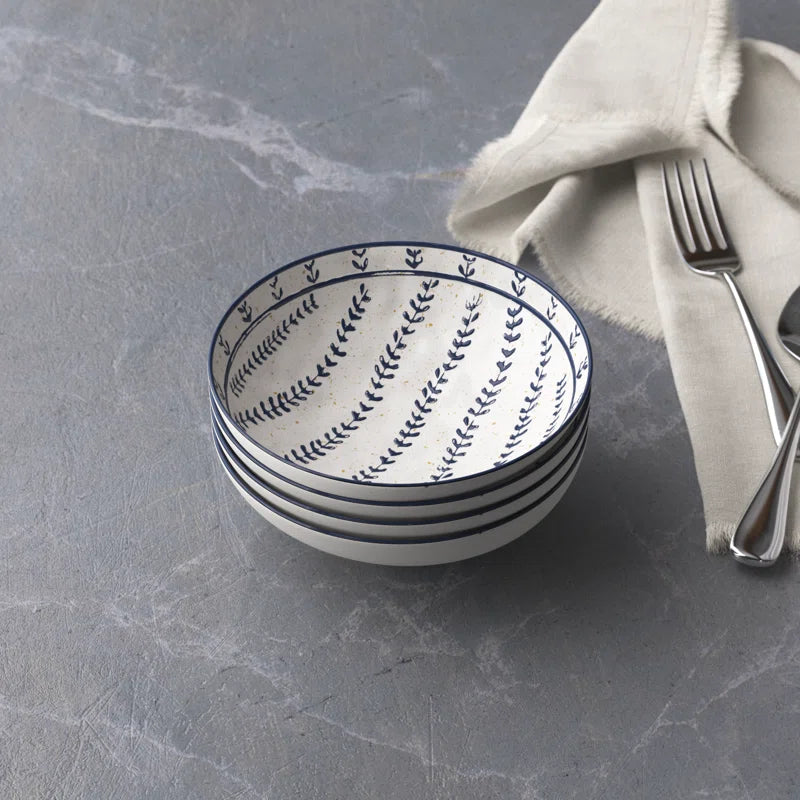 Blue Pattern Stoneware Bowl