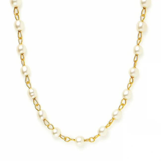 Sheena Dainty Pearl Choker Necklace